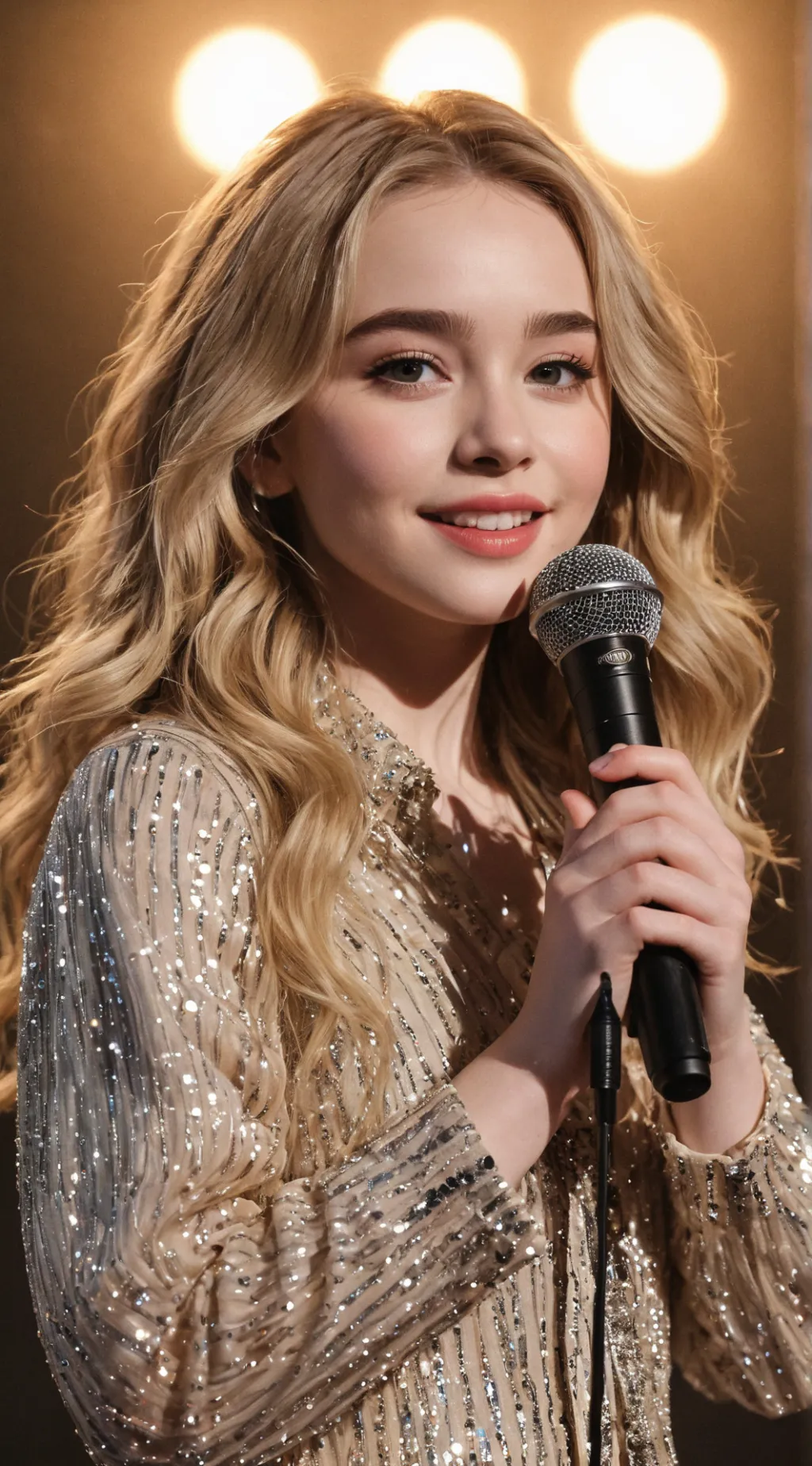 ai character: Sabrina Carpenter background