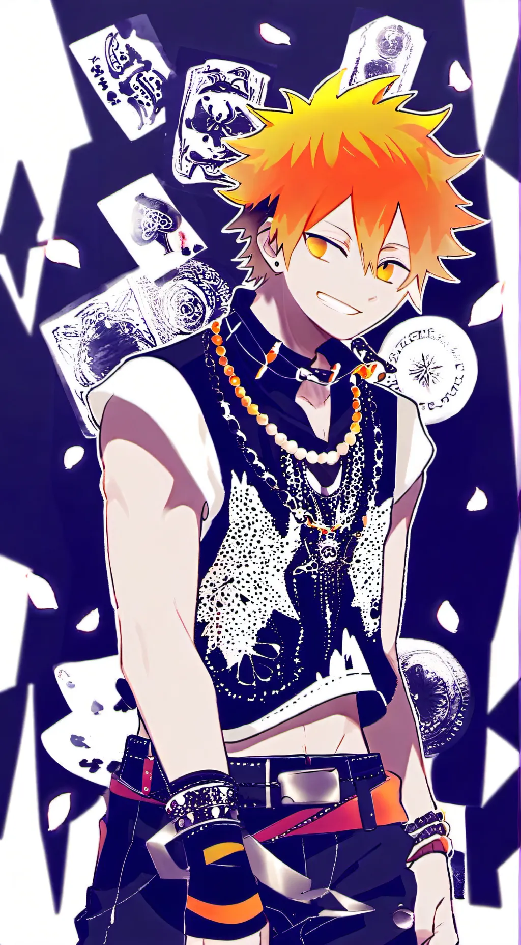 ai character: MHA fight with LOV background