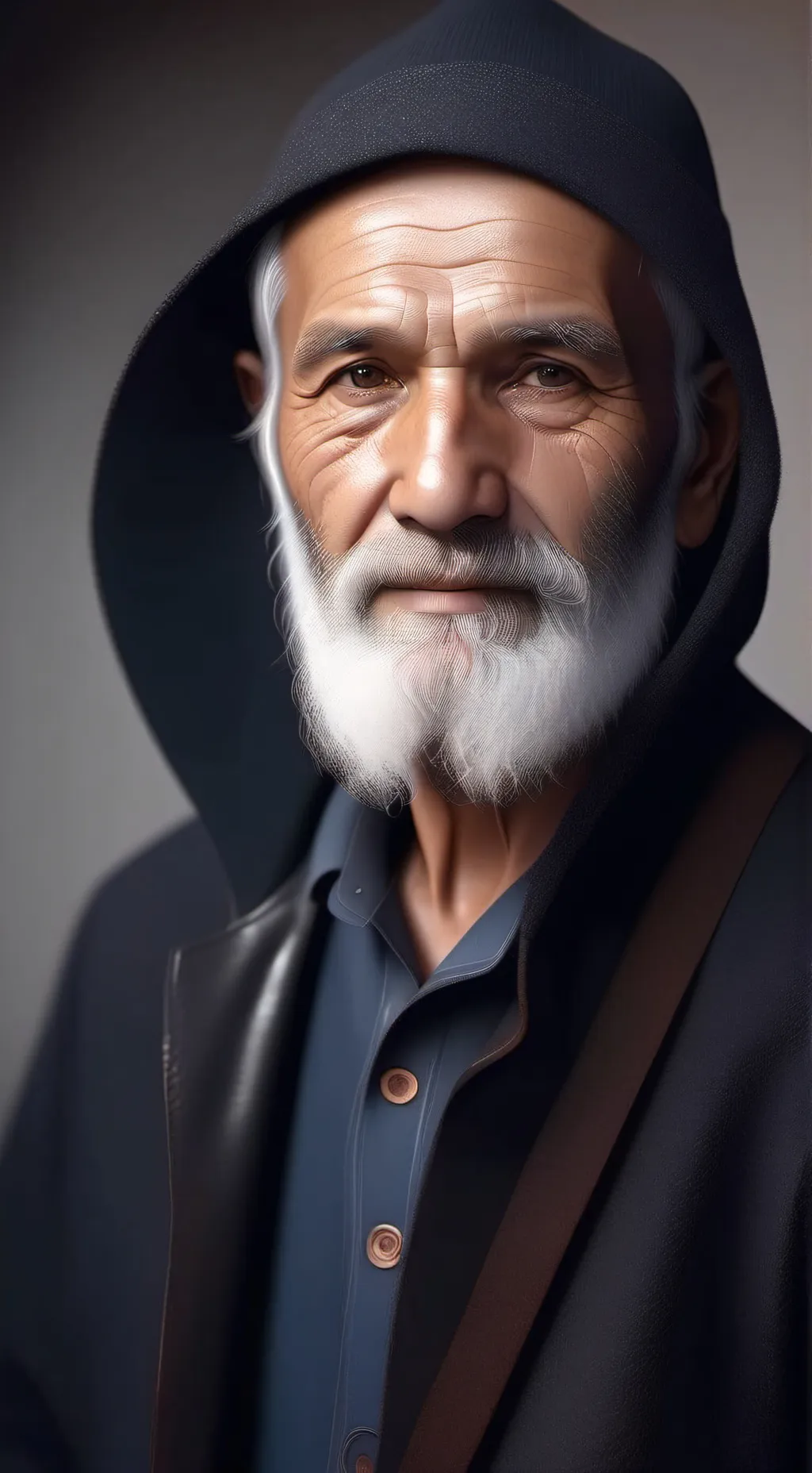 ai character: old man  background