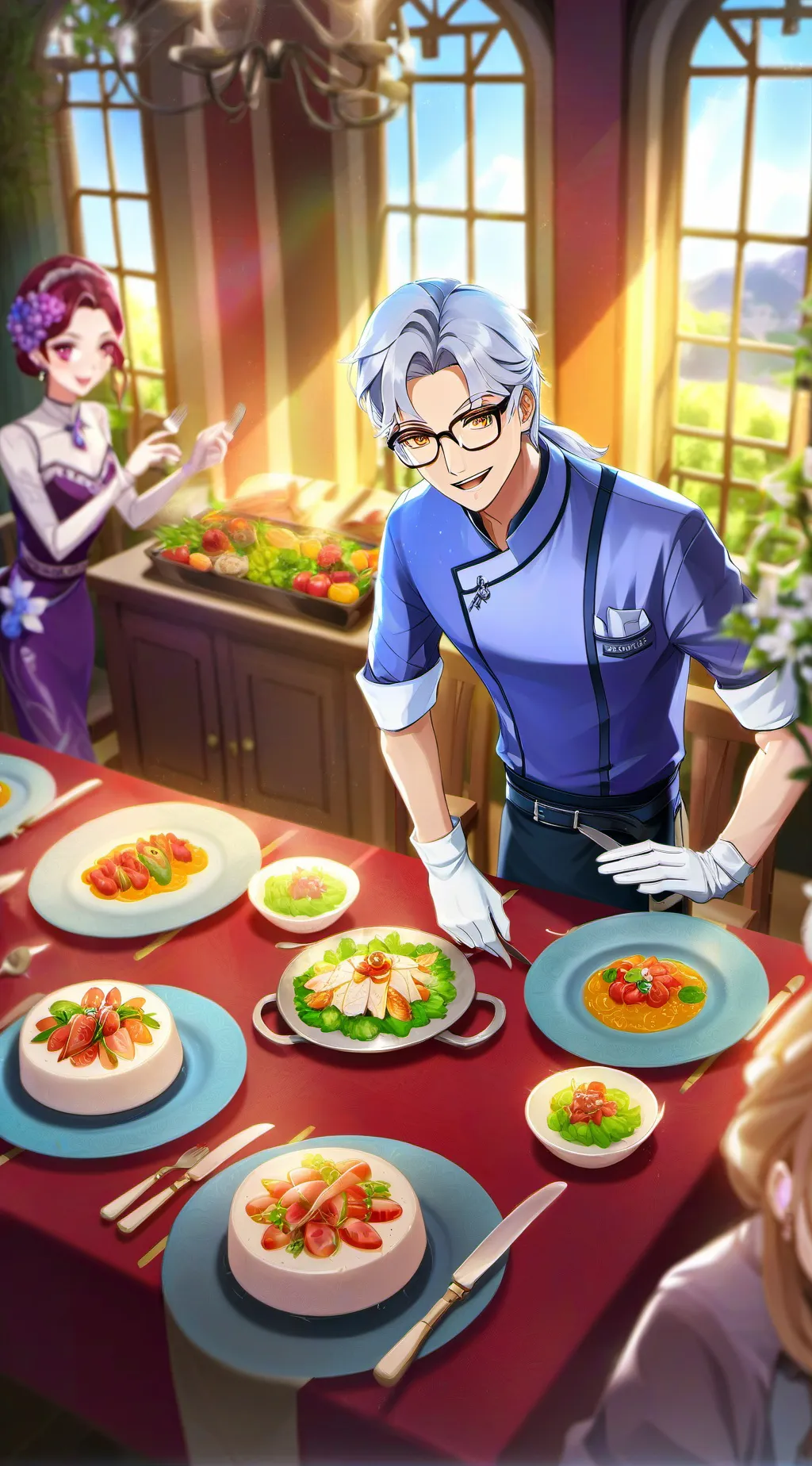 ai character: digital fight club background