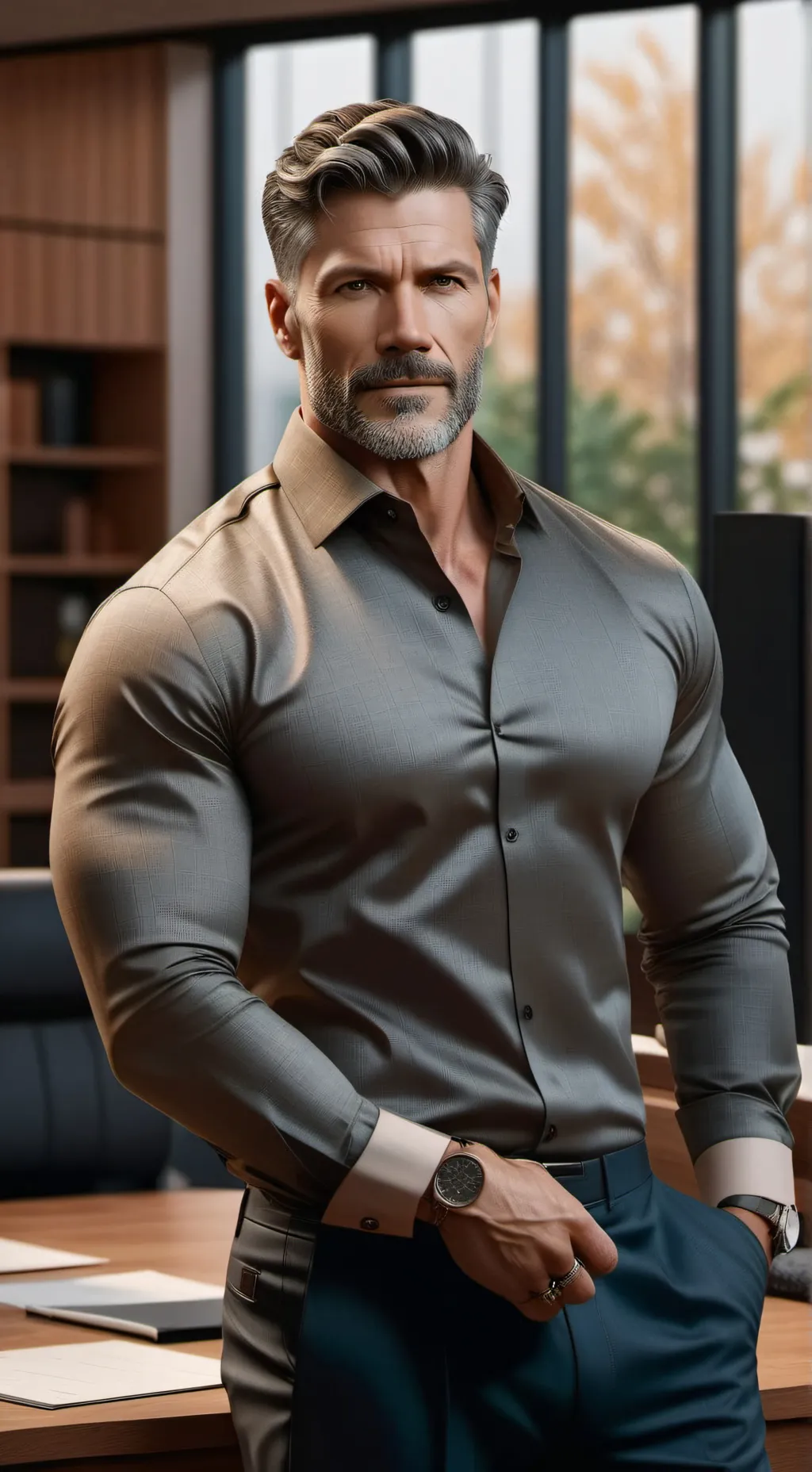 ai character: Mr Anderson  background