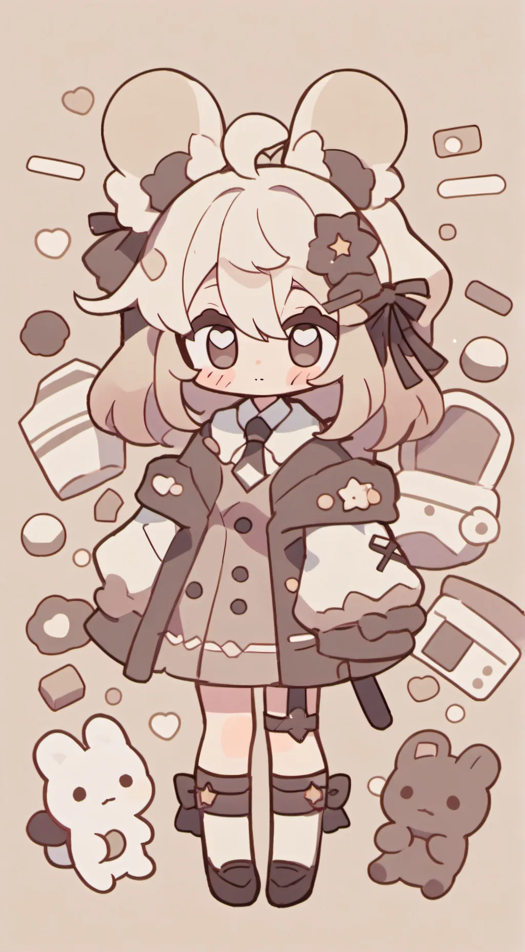 ai character: Glitchtrap Weasle background