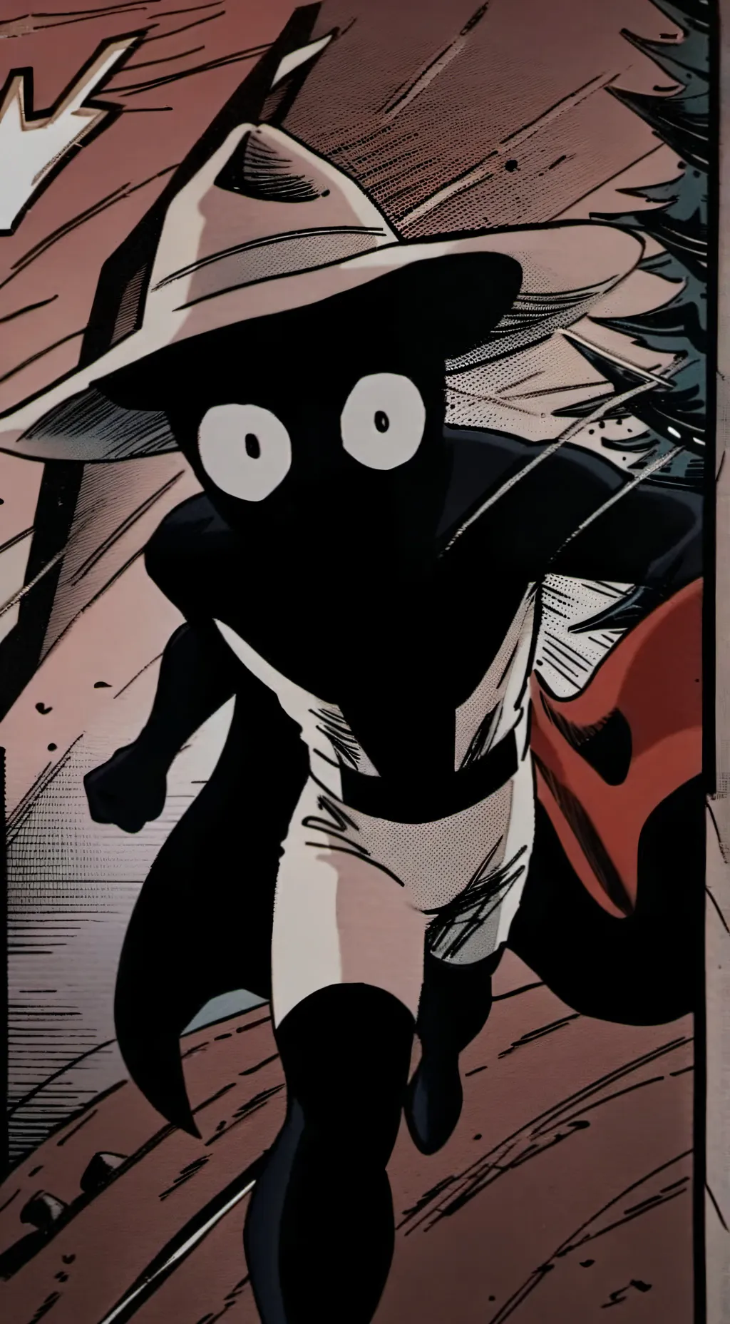 ai character: every pic is real background