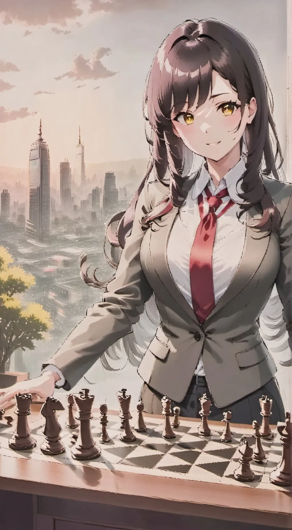 ai character: Aria background