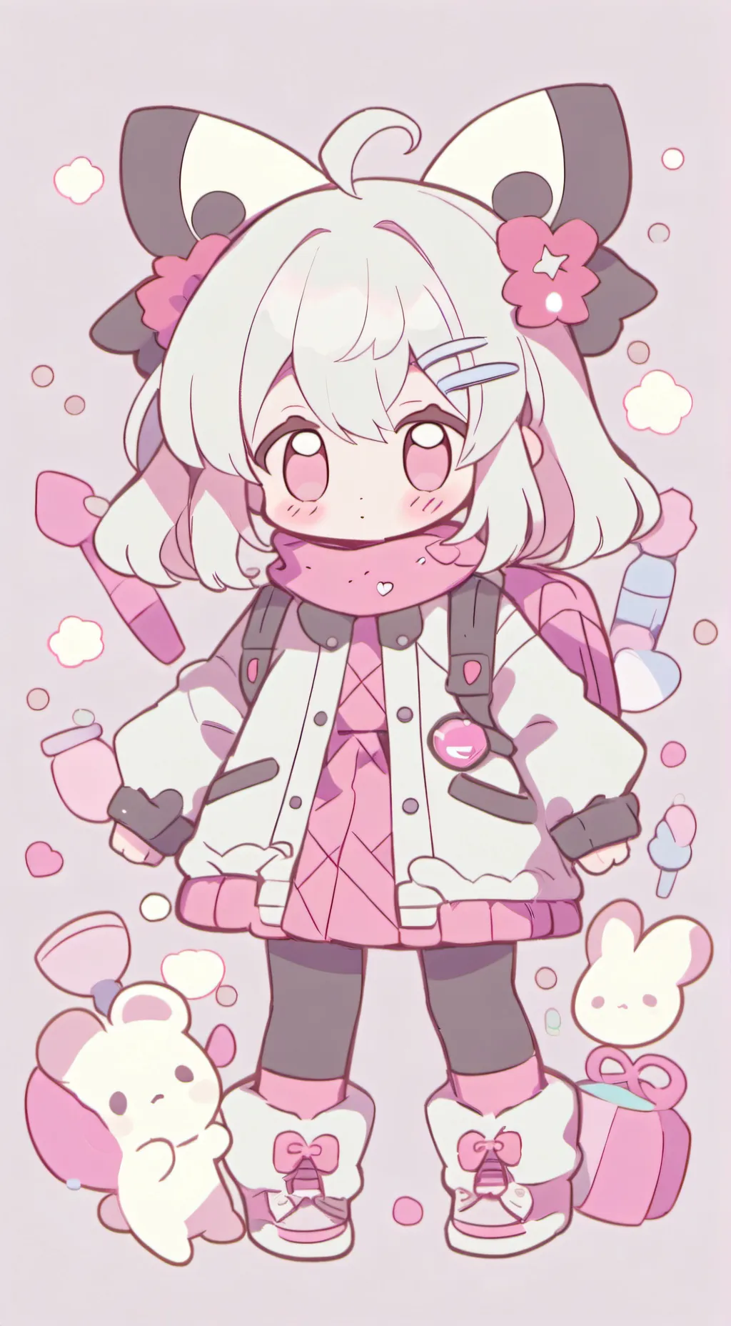 ai character: Sprunki loves u:)  background