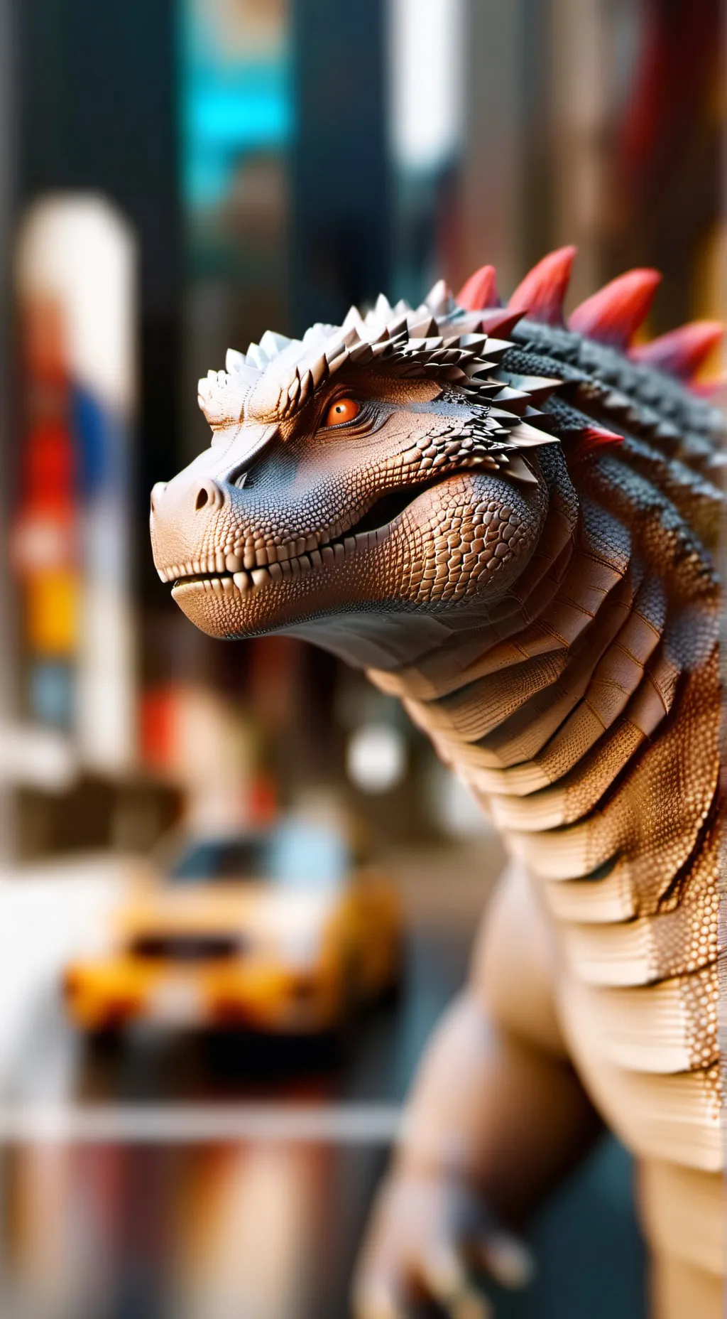 ai character: Godzilla background