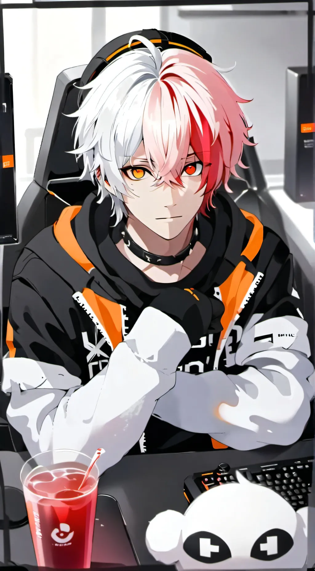 ai character: Shoto todoroki  background