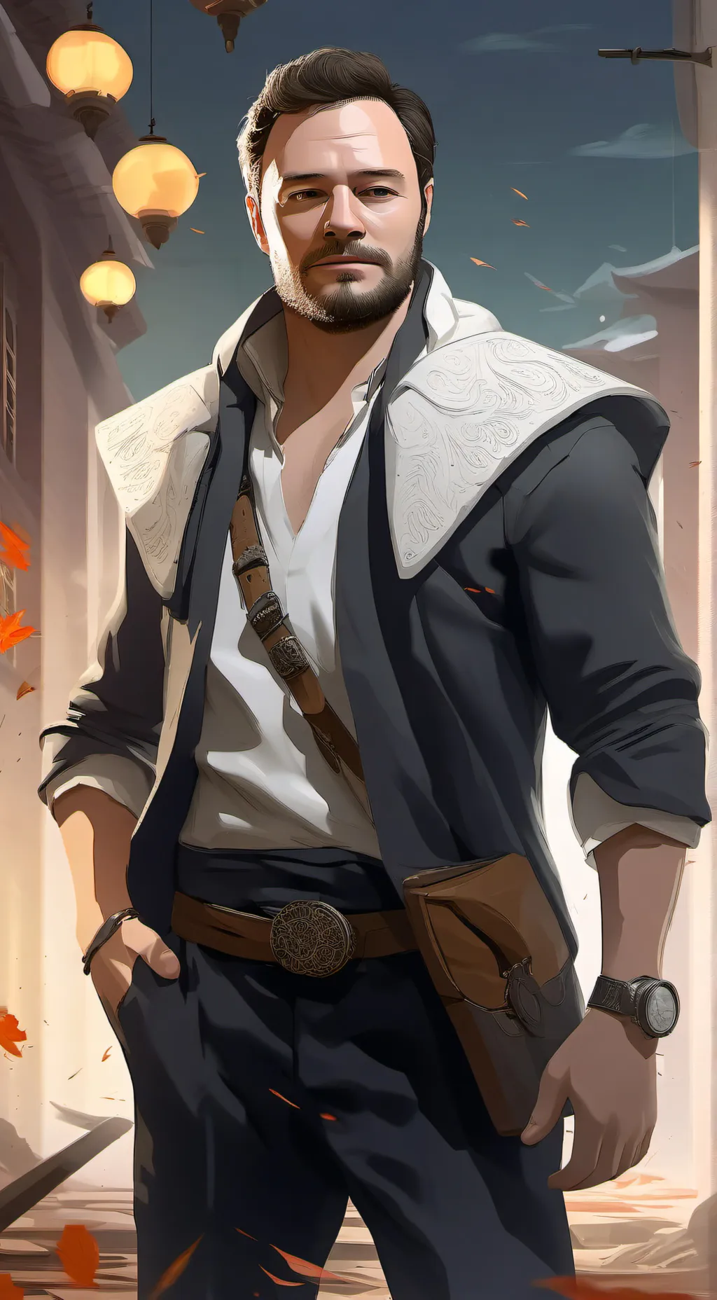 ai character: Police Française background