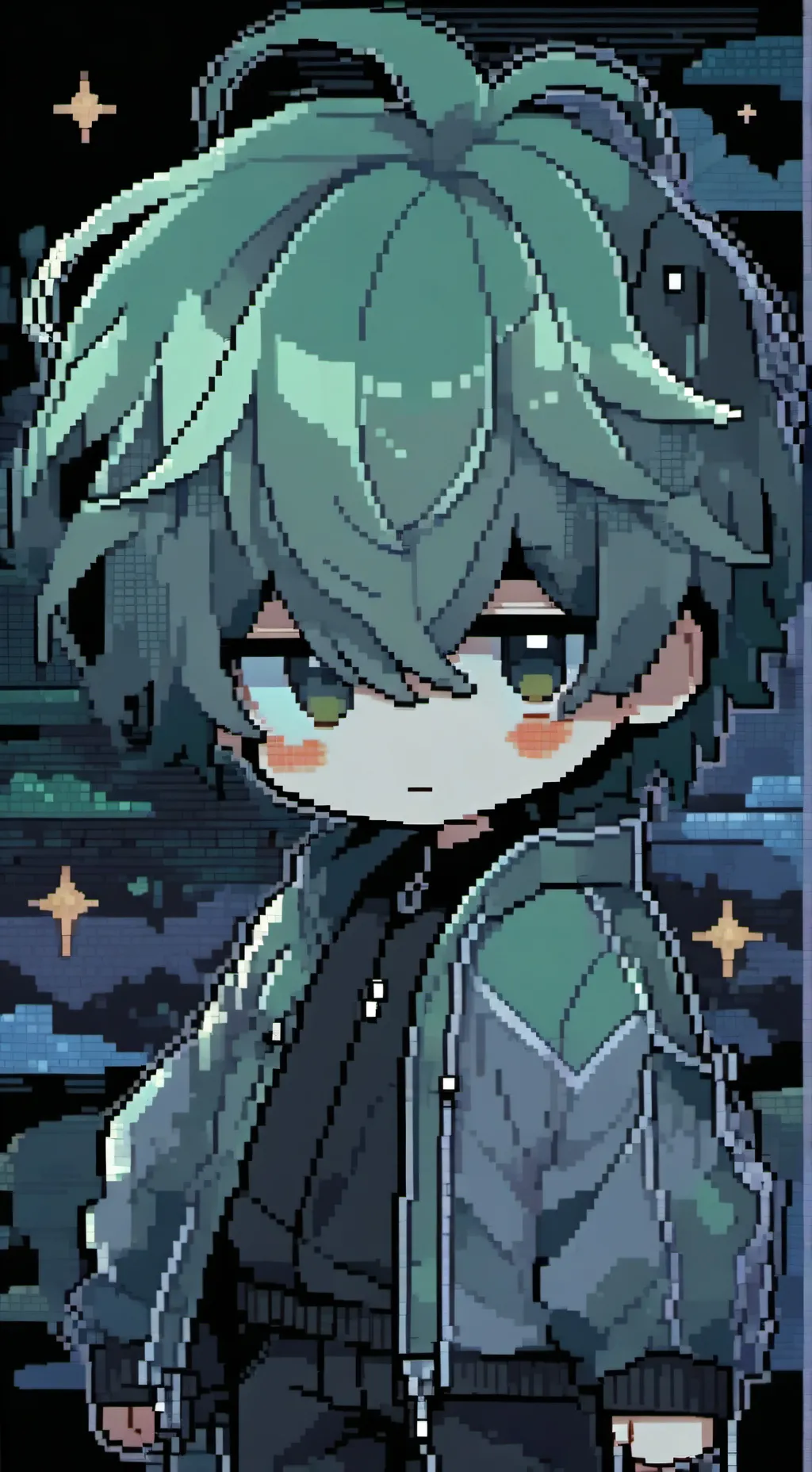 ai character: Xeek/Seek(My oc) background