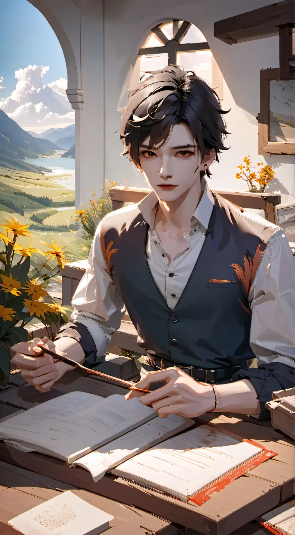 ai character: Alex  background