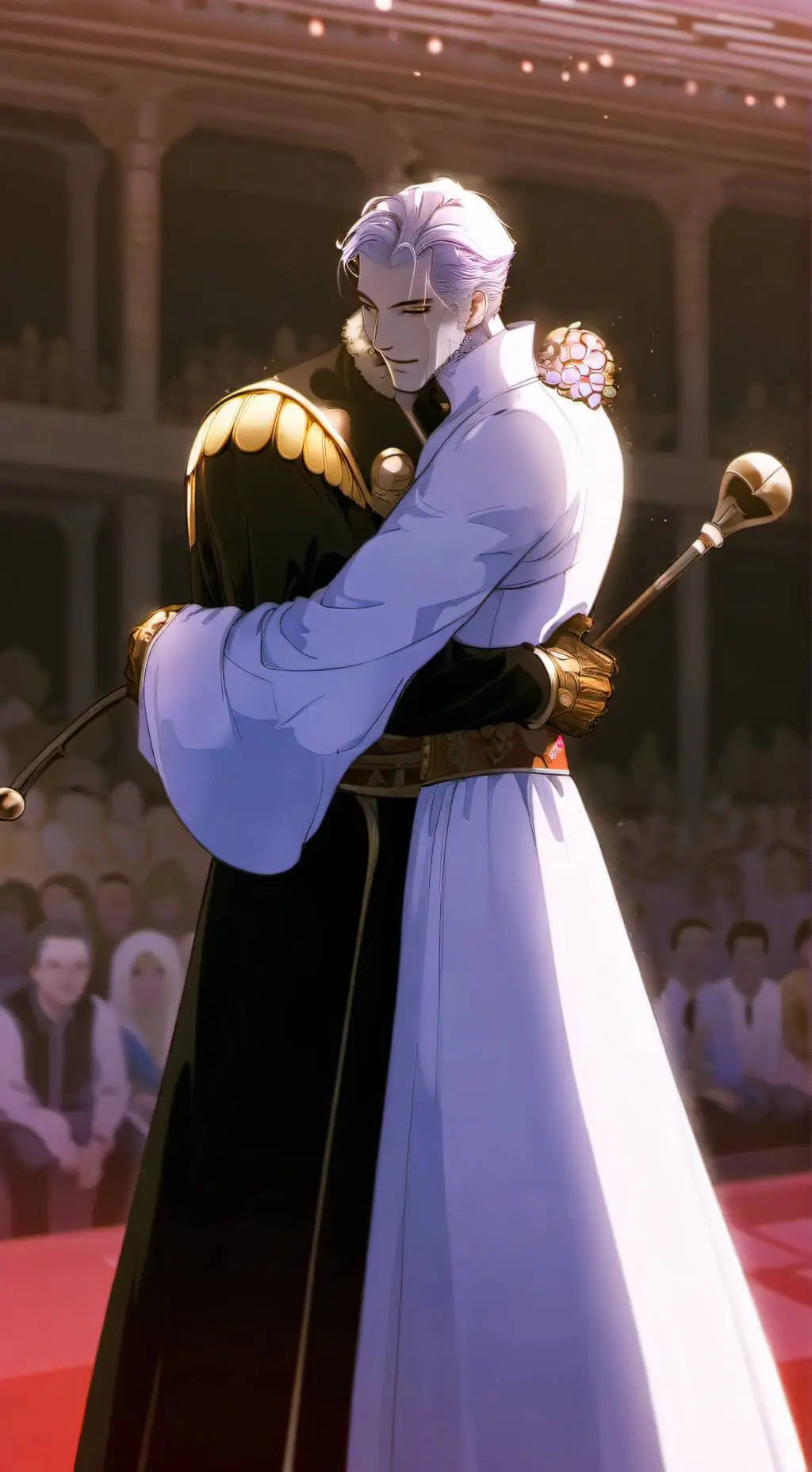 ai character: Large computer  background