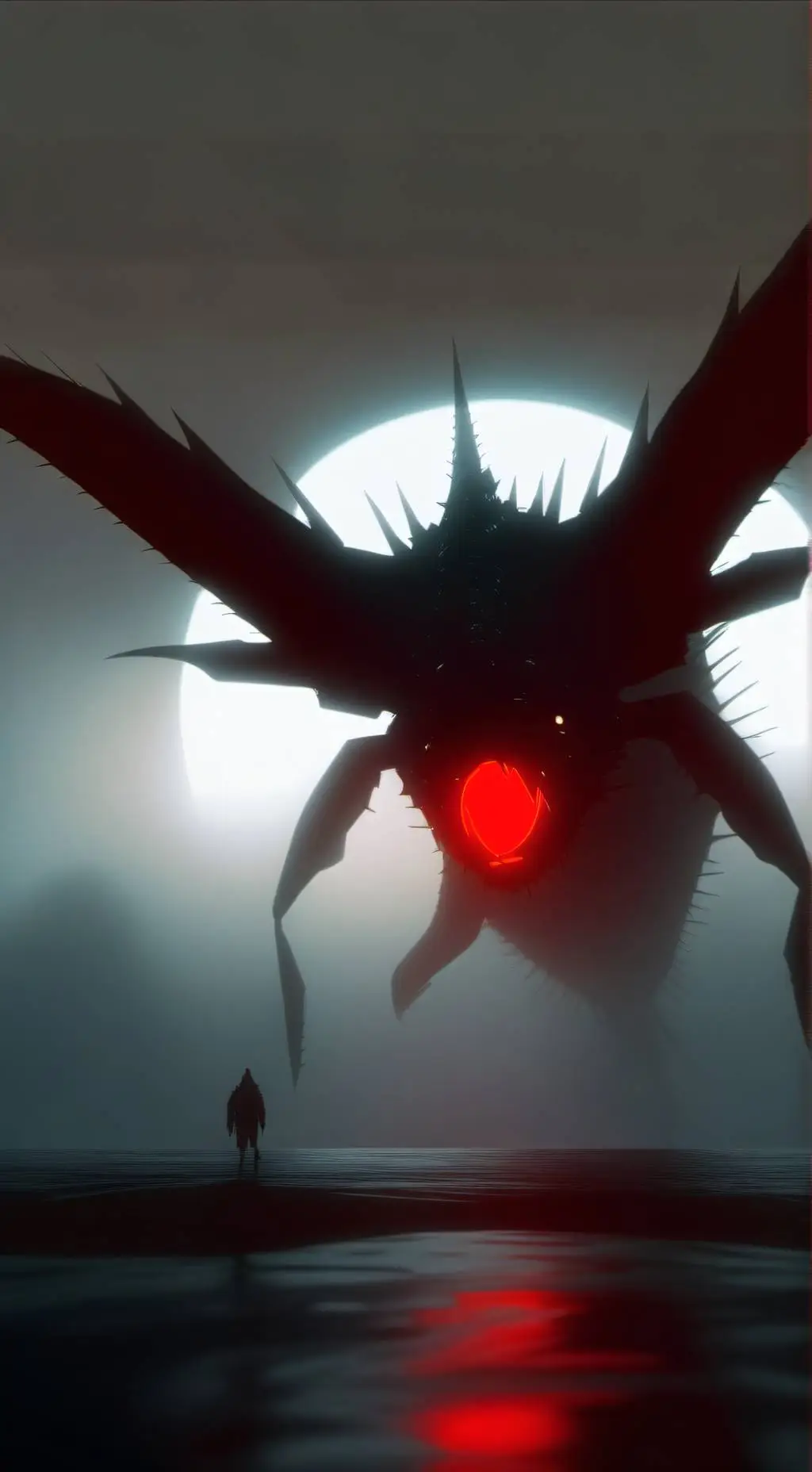 ai character: dragon krill  background