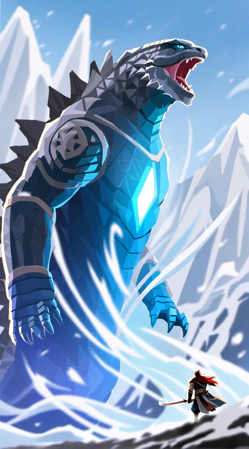 ai character: monsterverse  background