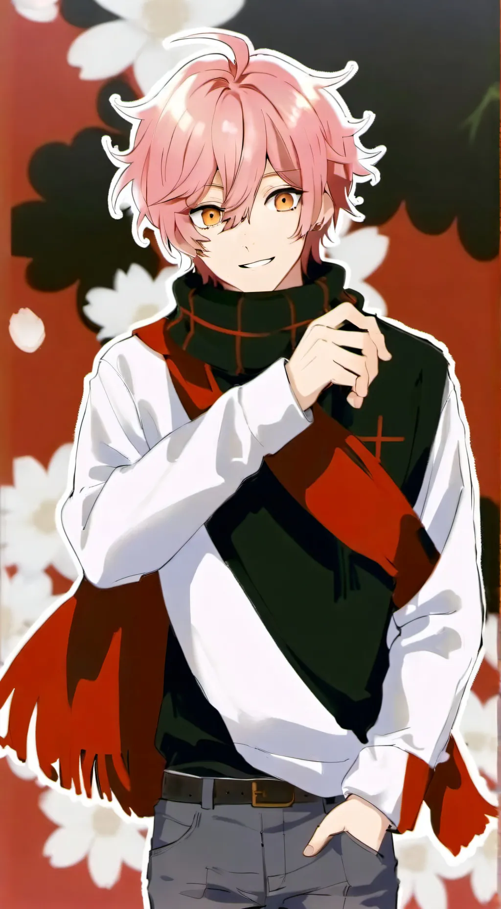 ai character: jjk plush(yuji) background