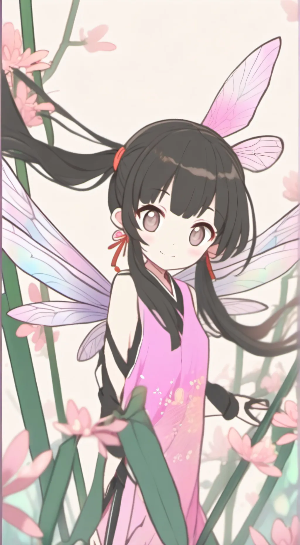 ai character: Sapphire Winged Spirit background