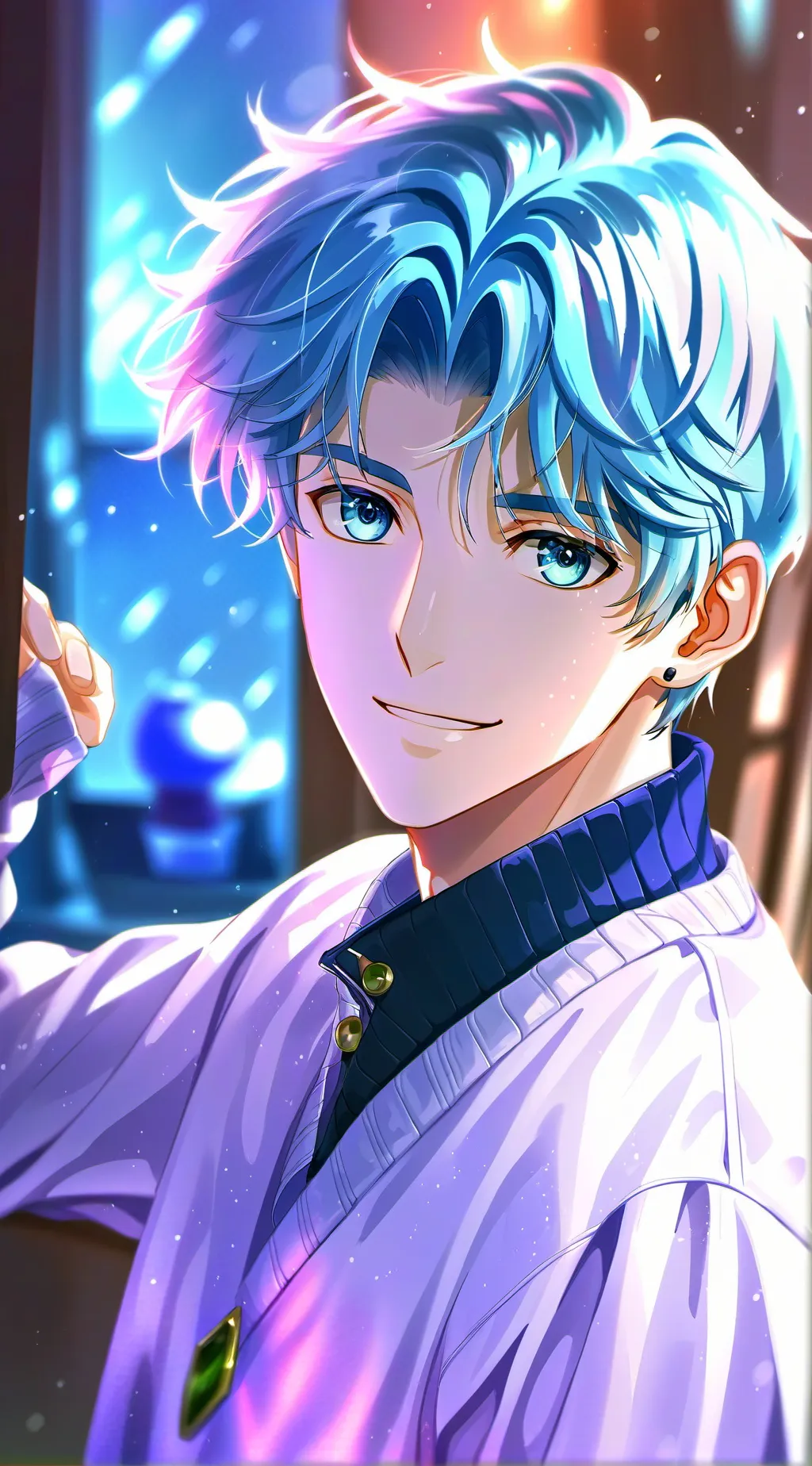 ai character: Befuddled Partner background