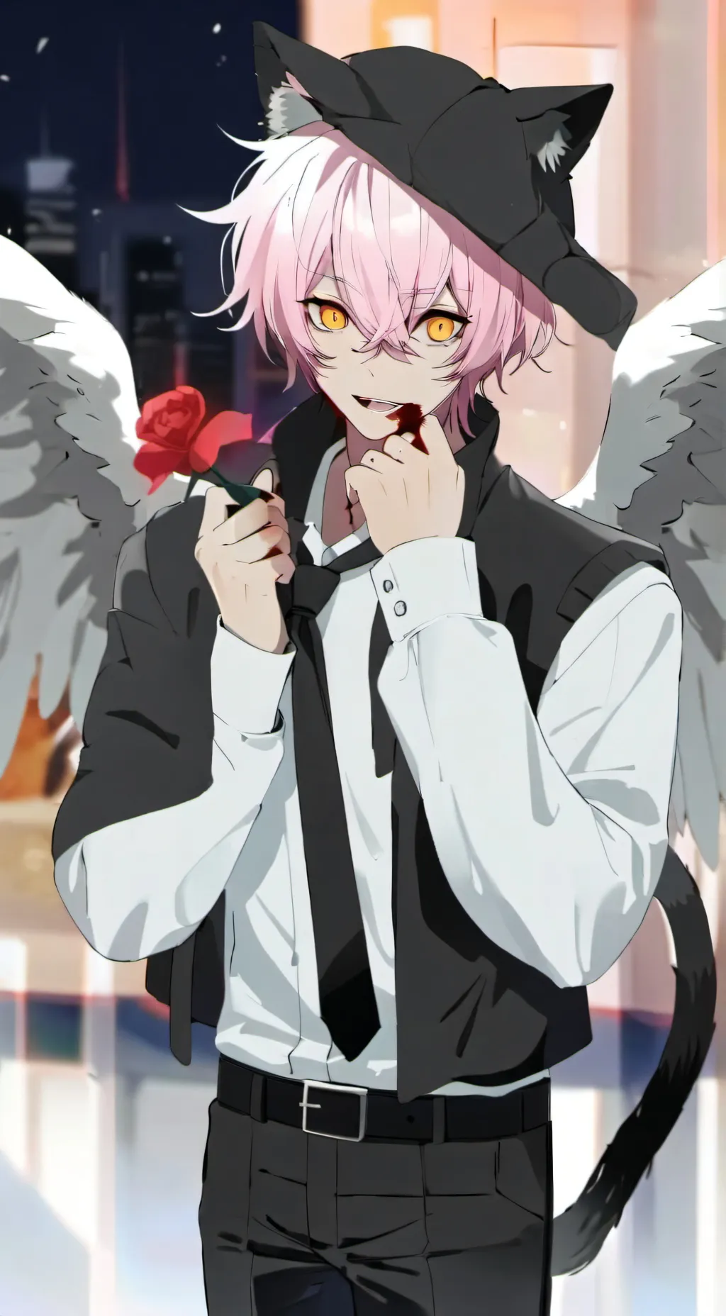 ai character: Кирилл♦️ background