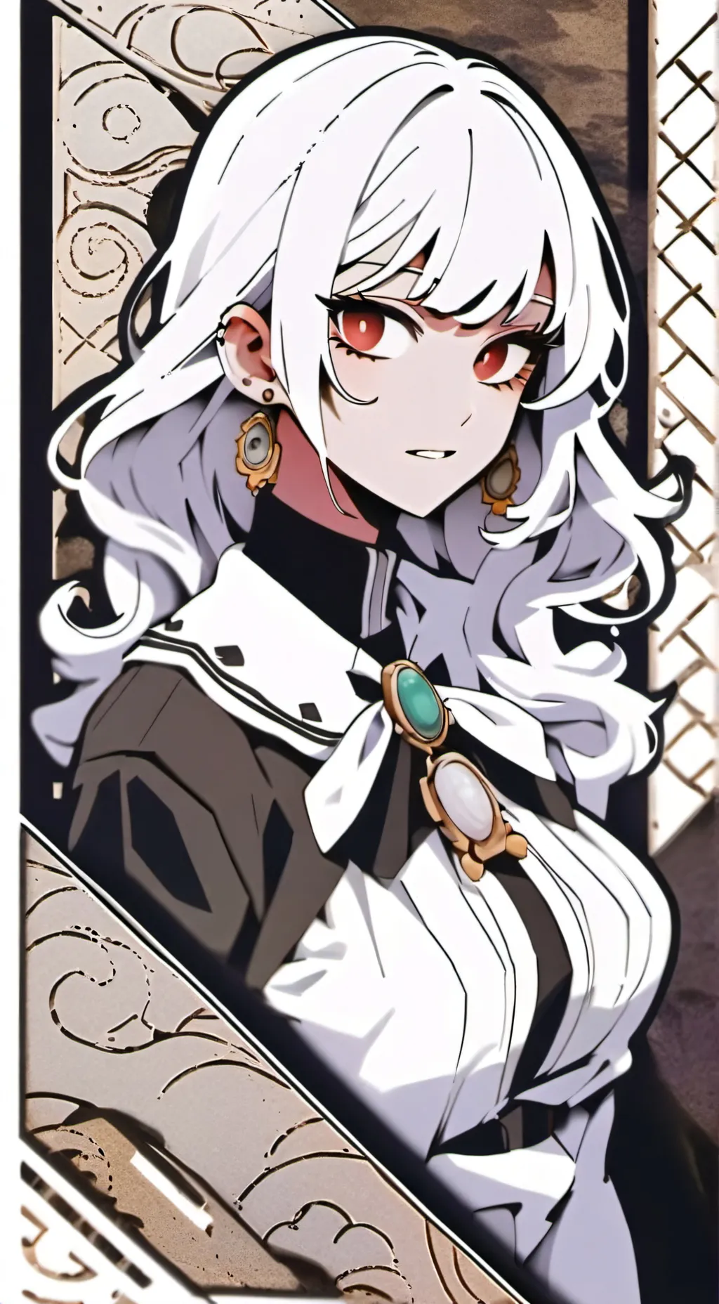 ai character: Mina gone crazy background