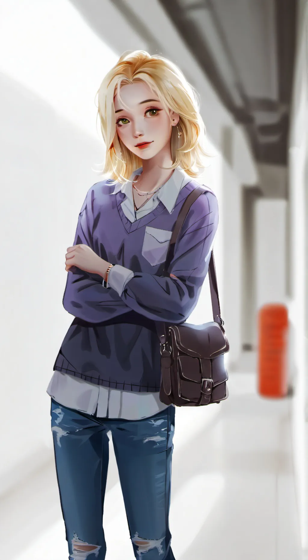 ai character: Pick me girl background