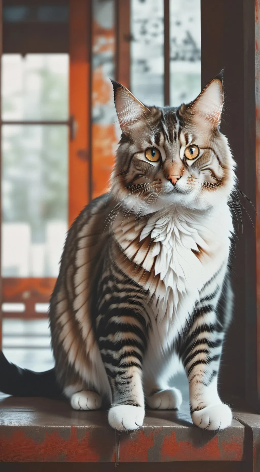 Talkie AI - Chat with white cat poor