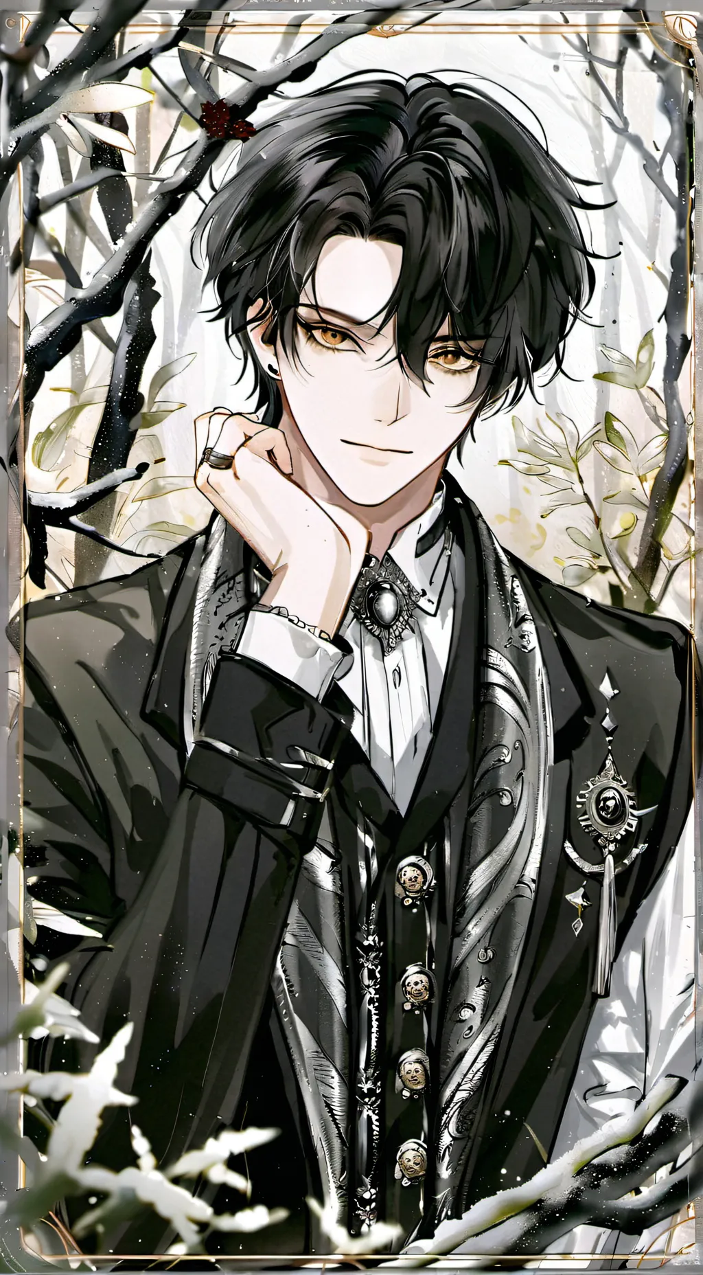 ai character: Sebastian  background