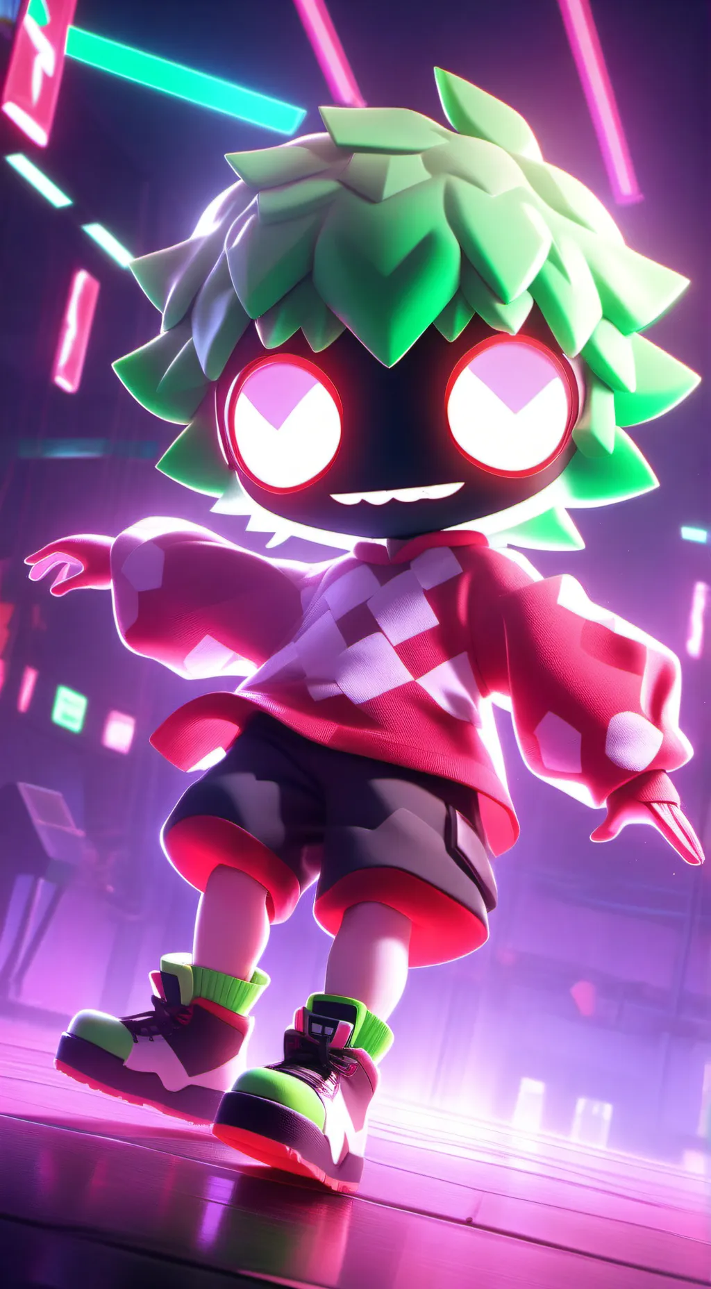 ai character: MHA squid game  background