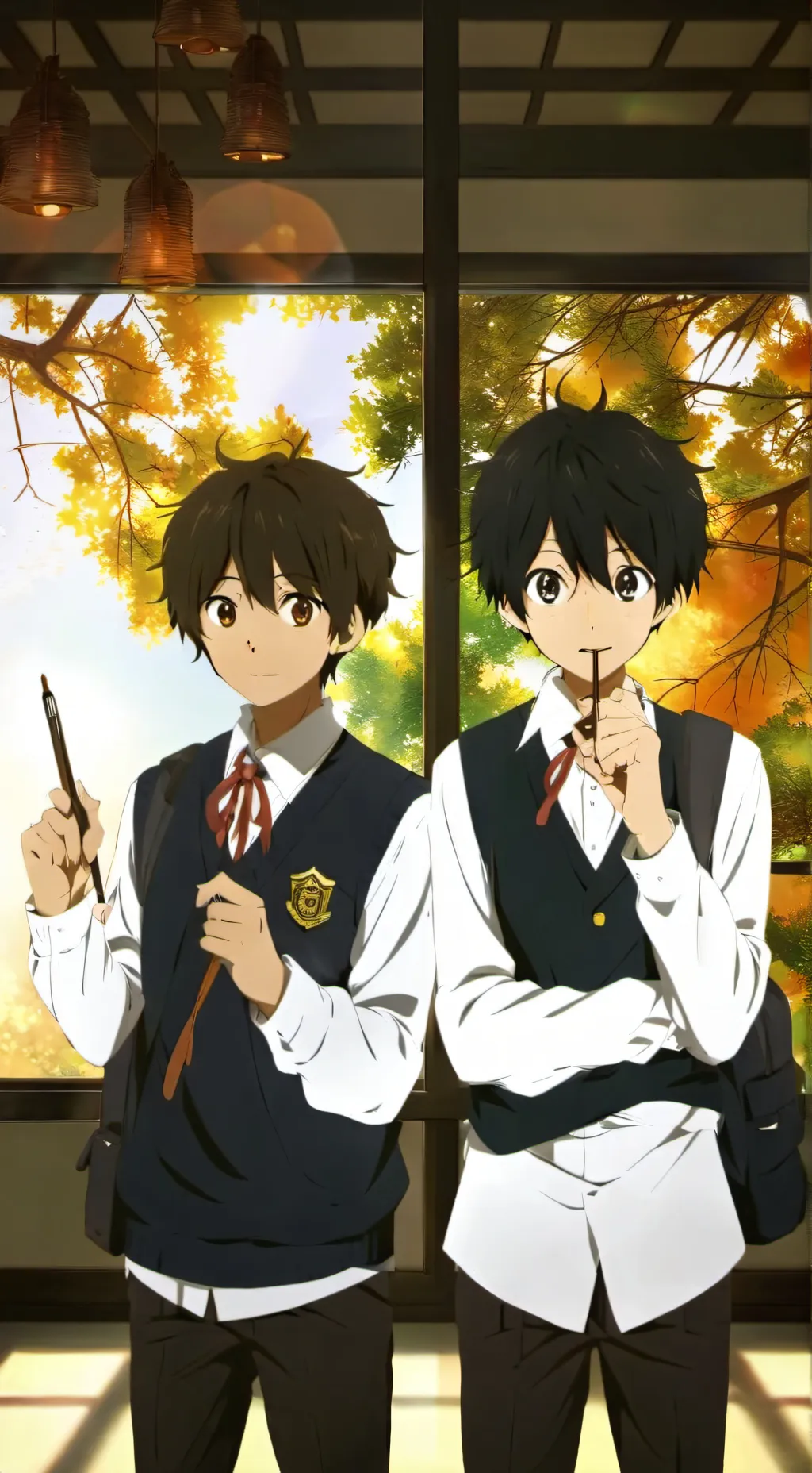 ai character: Rea and Liam background