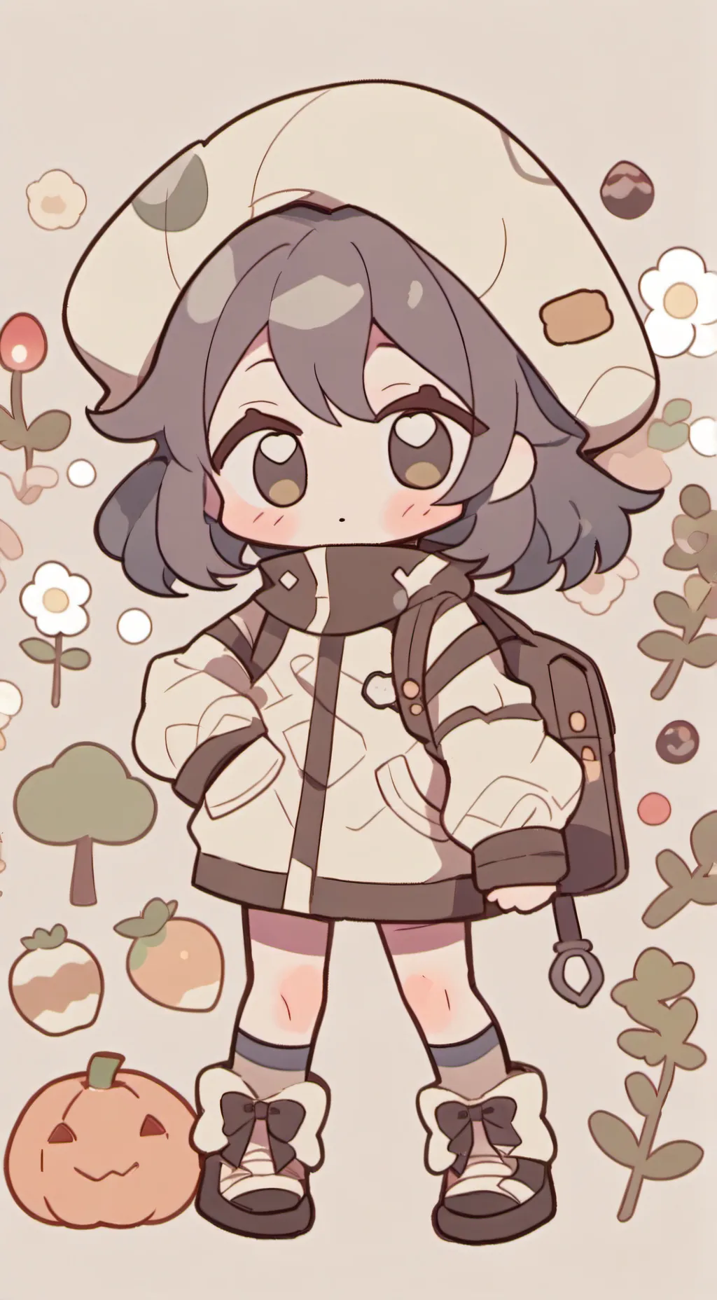 ai character: silvia e jevin  background