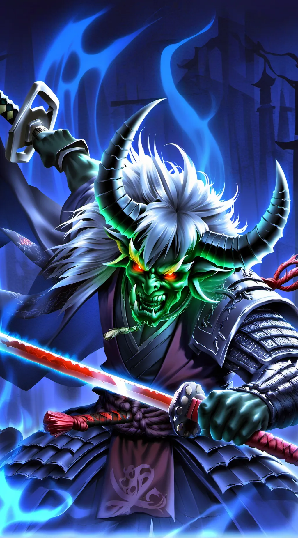 ai character: Oni background