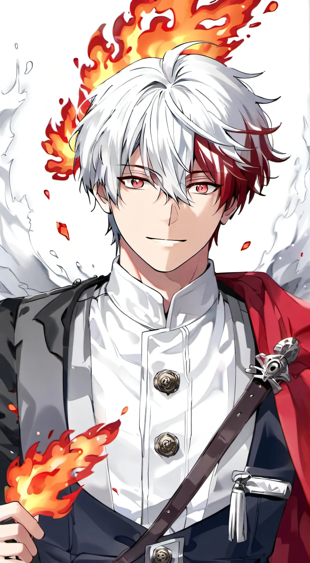 ai character: shoto todoroki  background