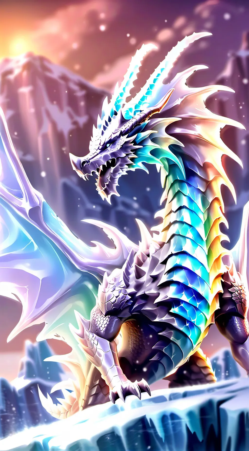 ai character: Winter background