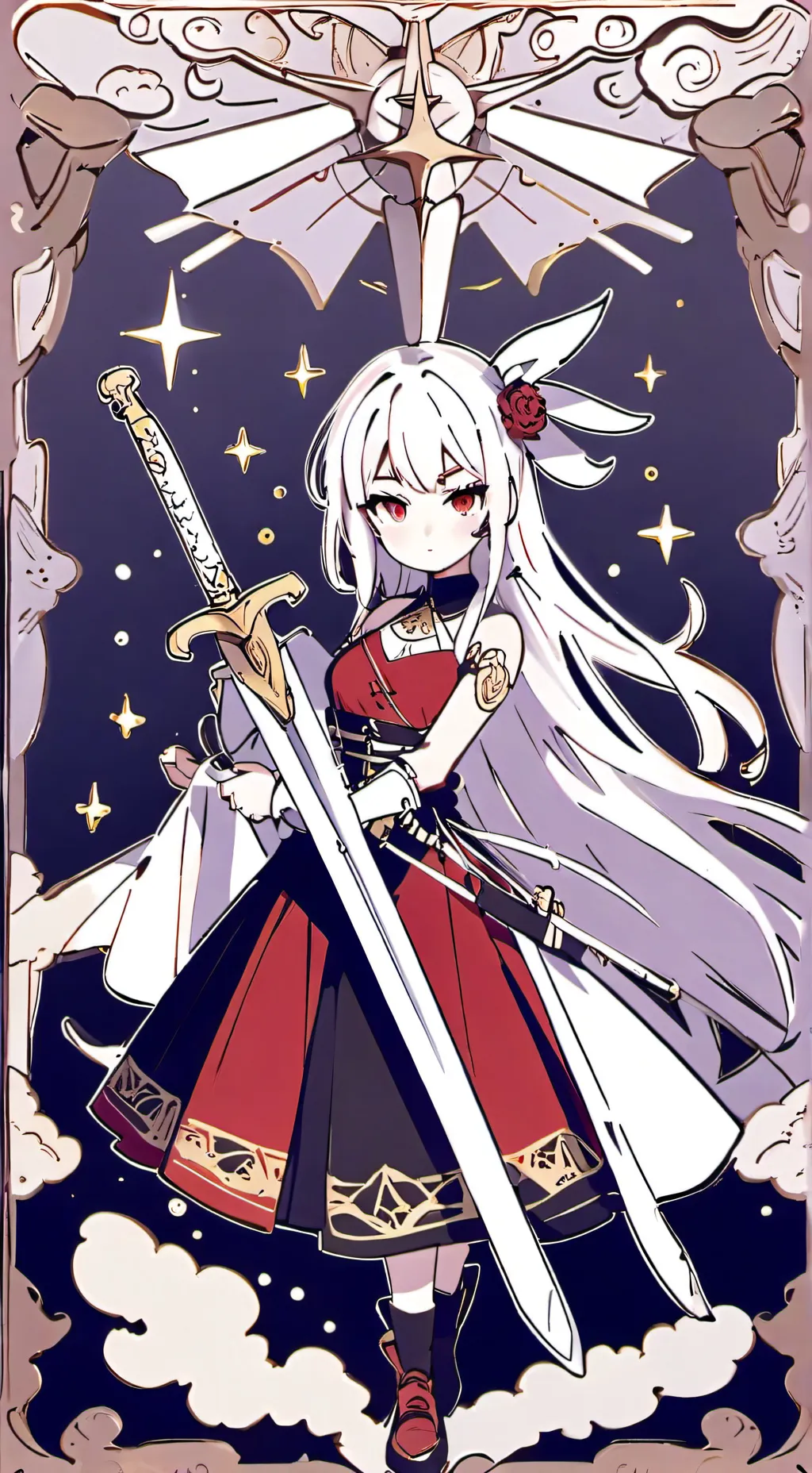 ai character: Velvet background