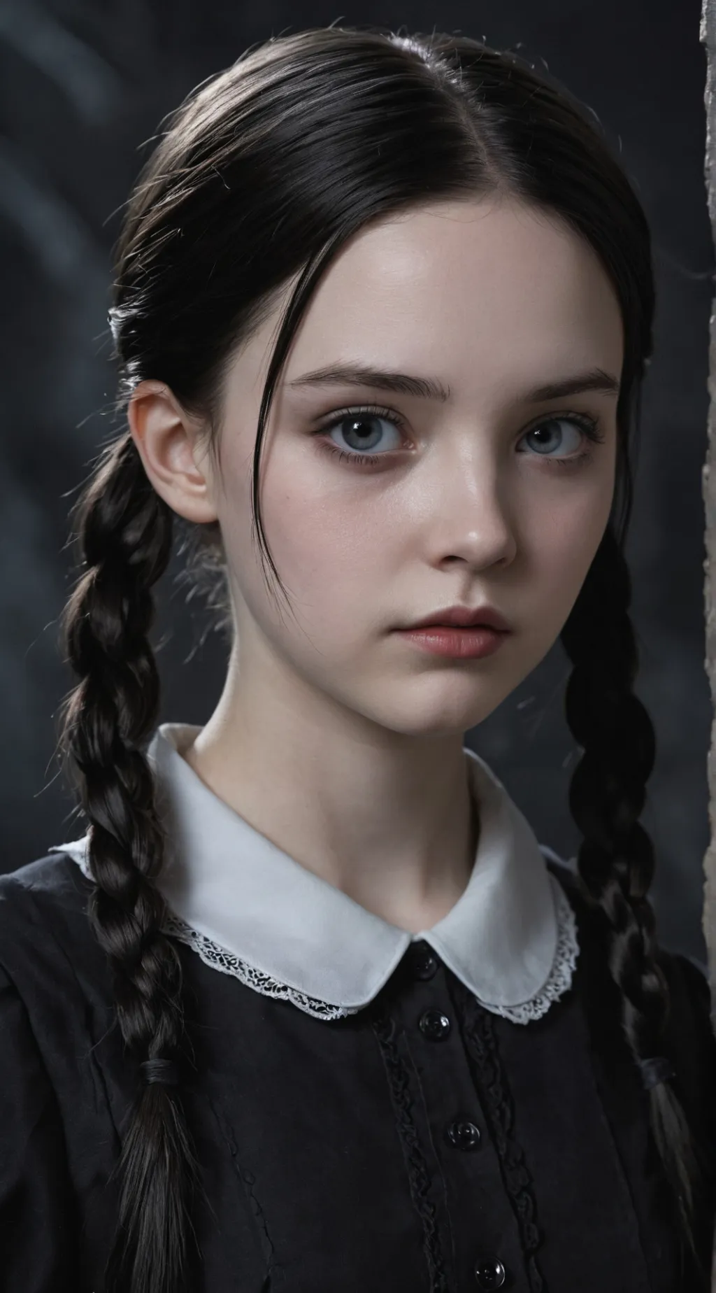 ai character: Wednesday Addams background