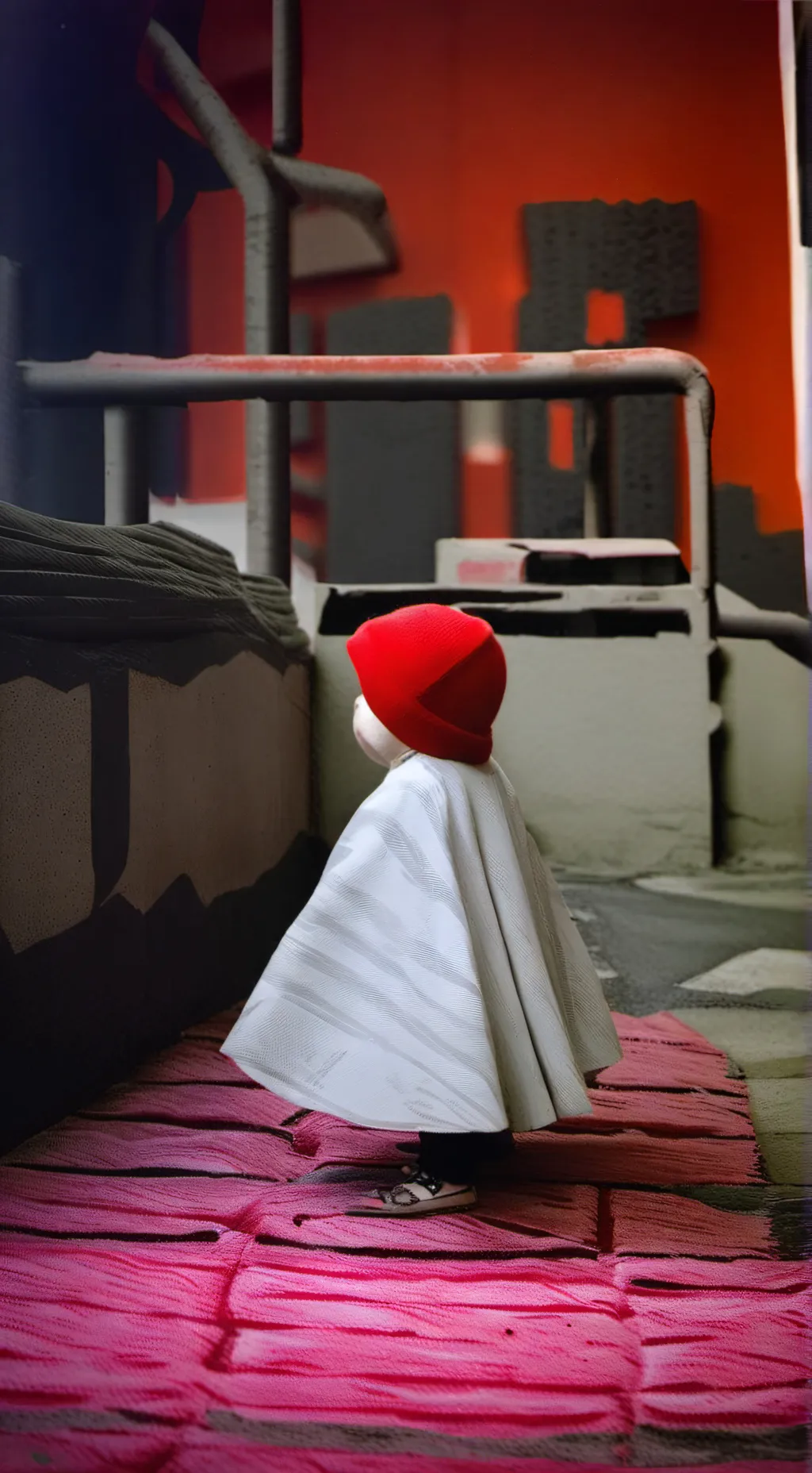 ai character: красн пту background