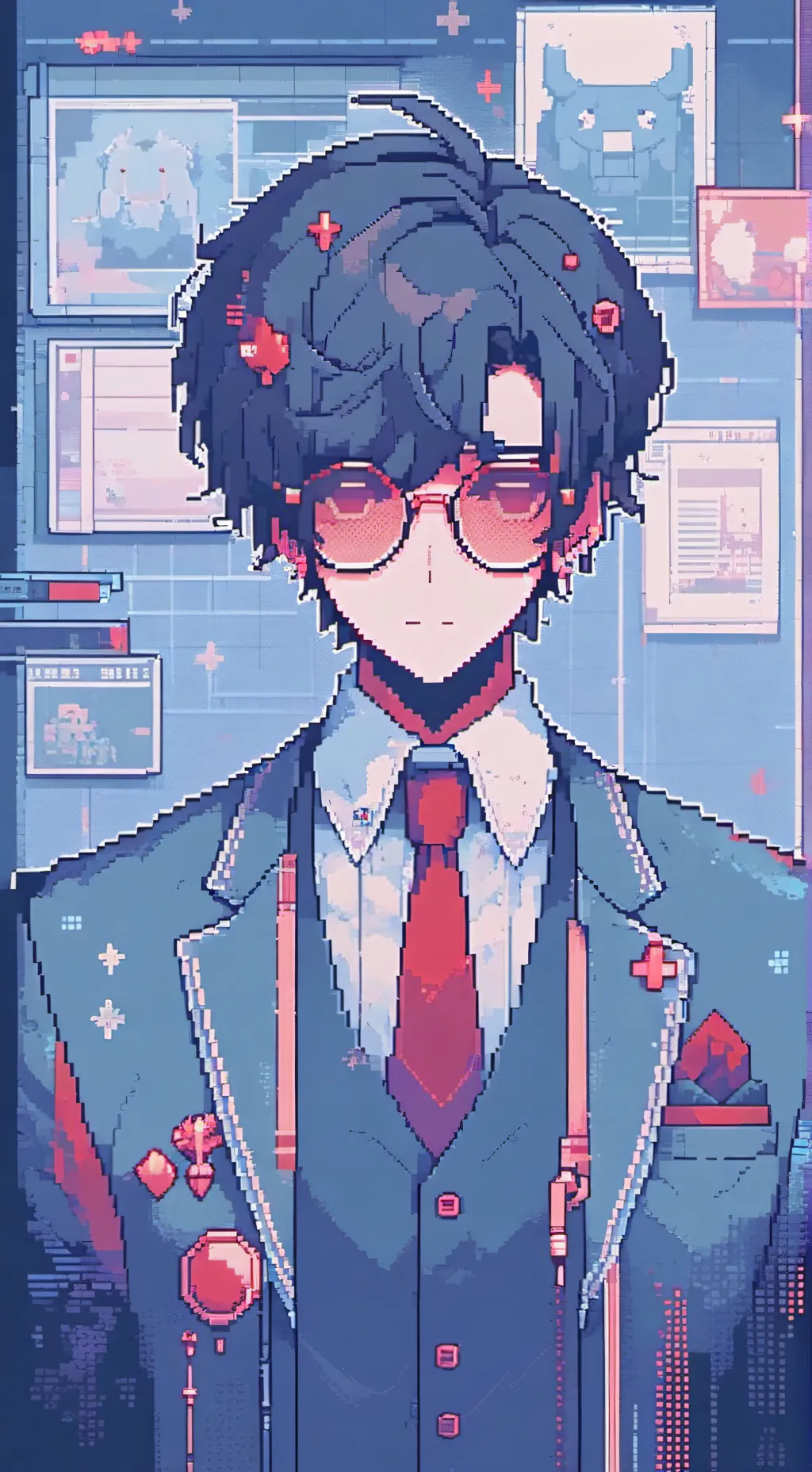 ai character: AMONG US background