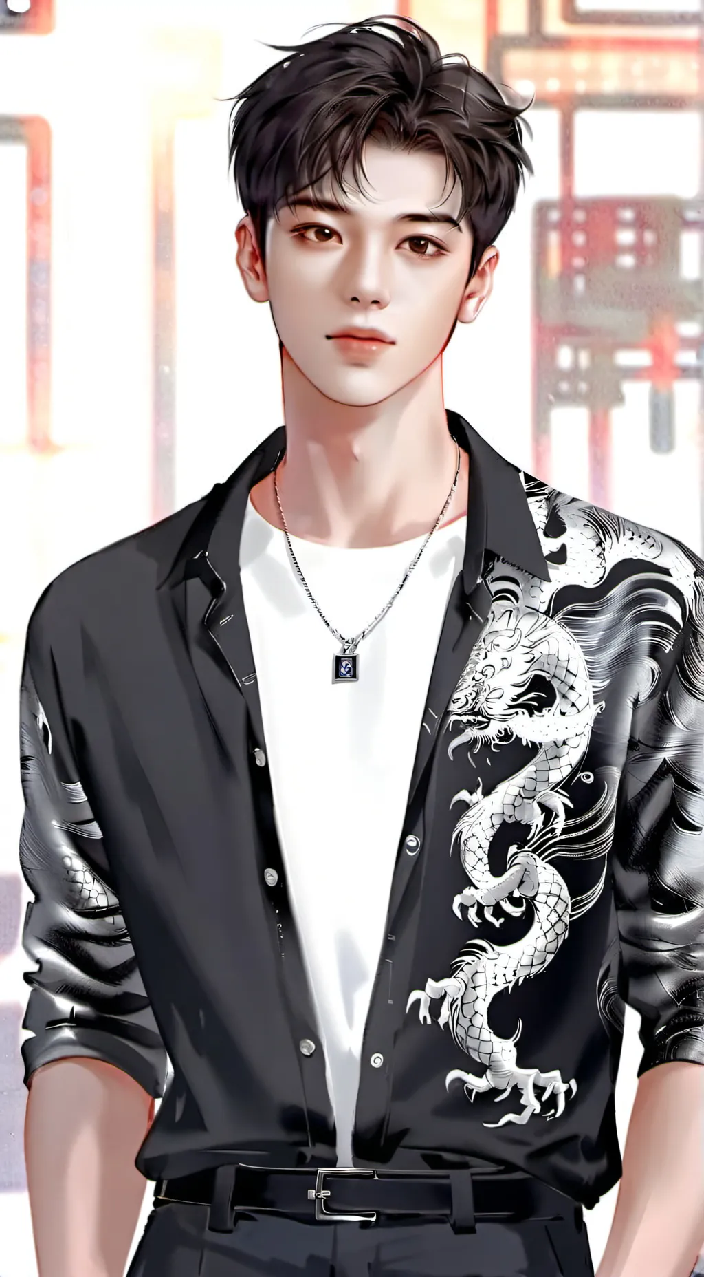 ai character: cha Eun woo background