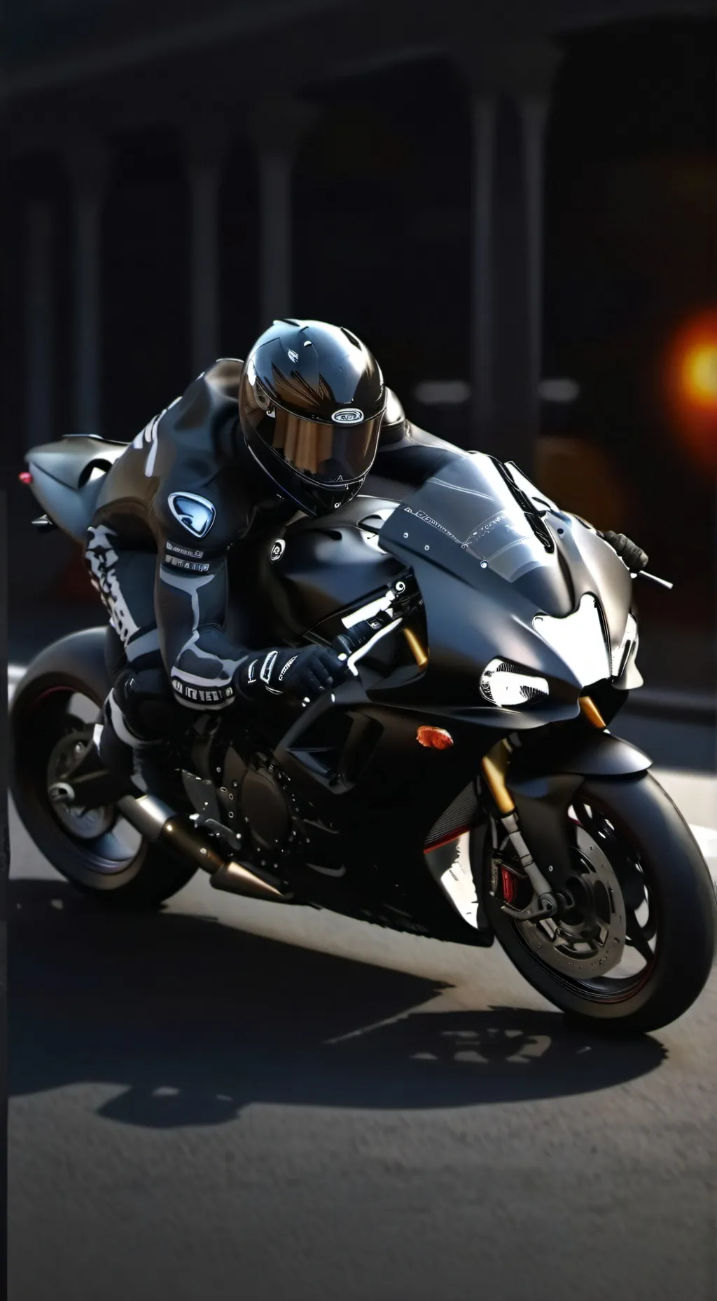 ai character: Asher ❤️‍🔥🏍️💋 background