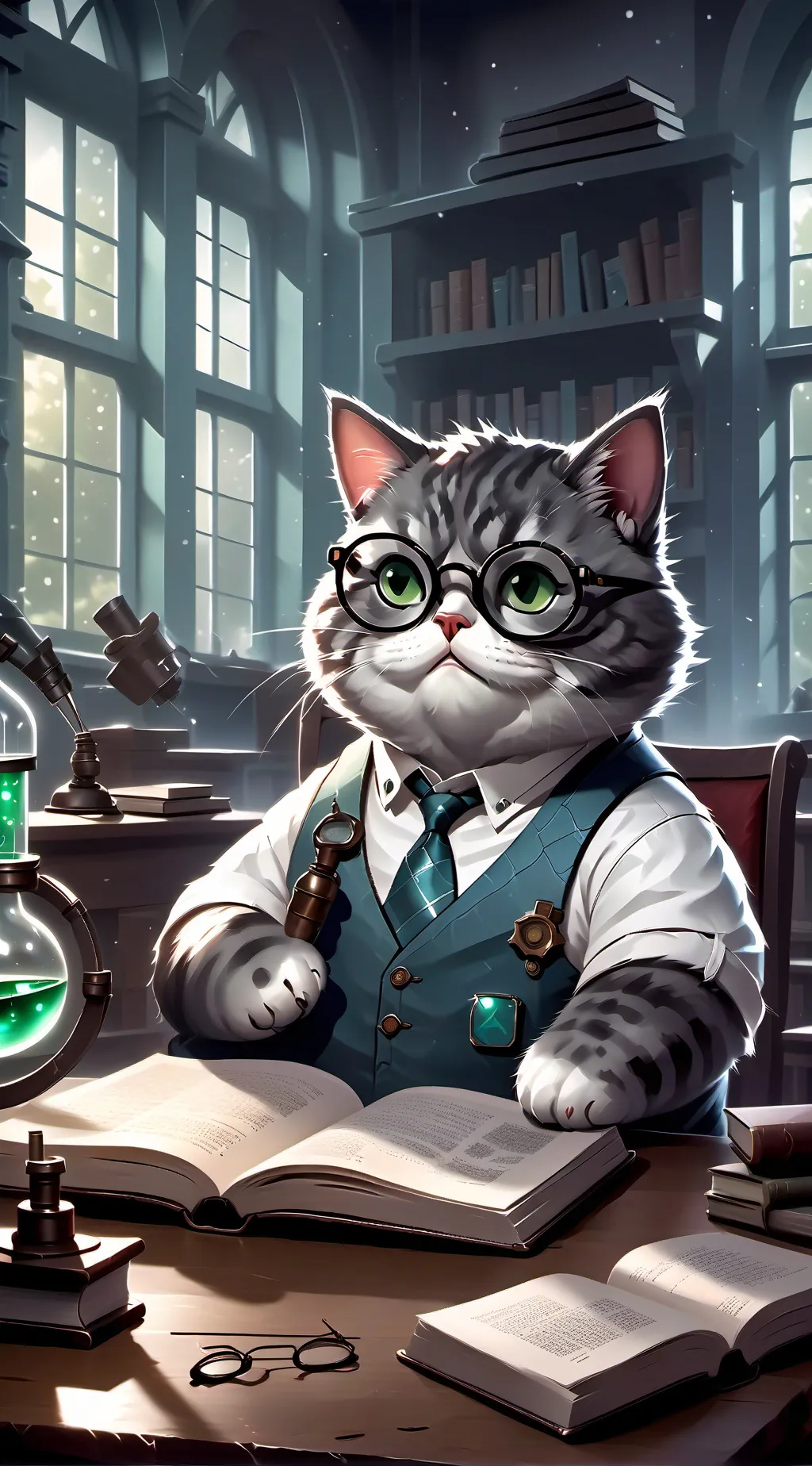 ai character: Кот Фред background