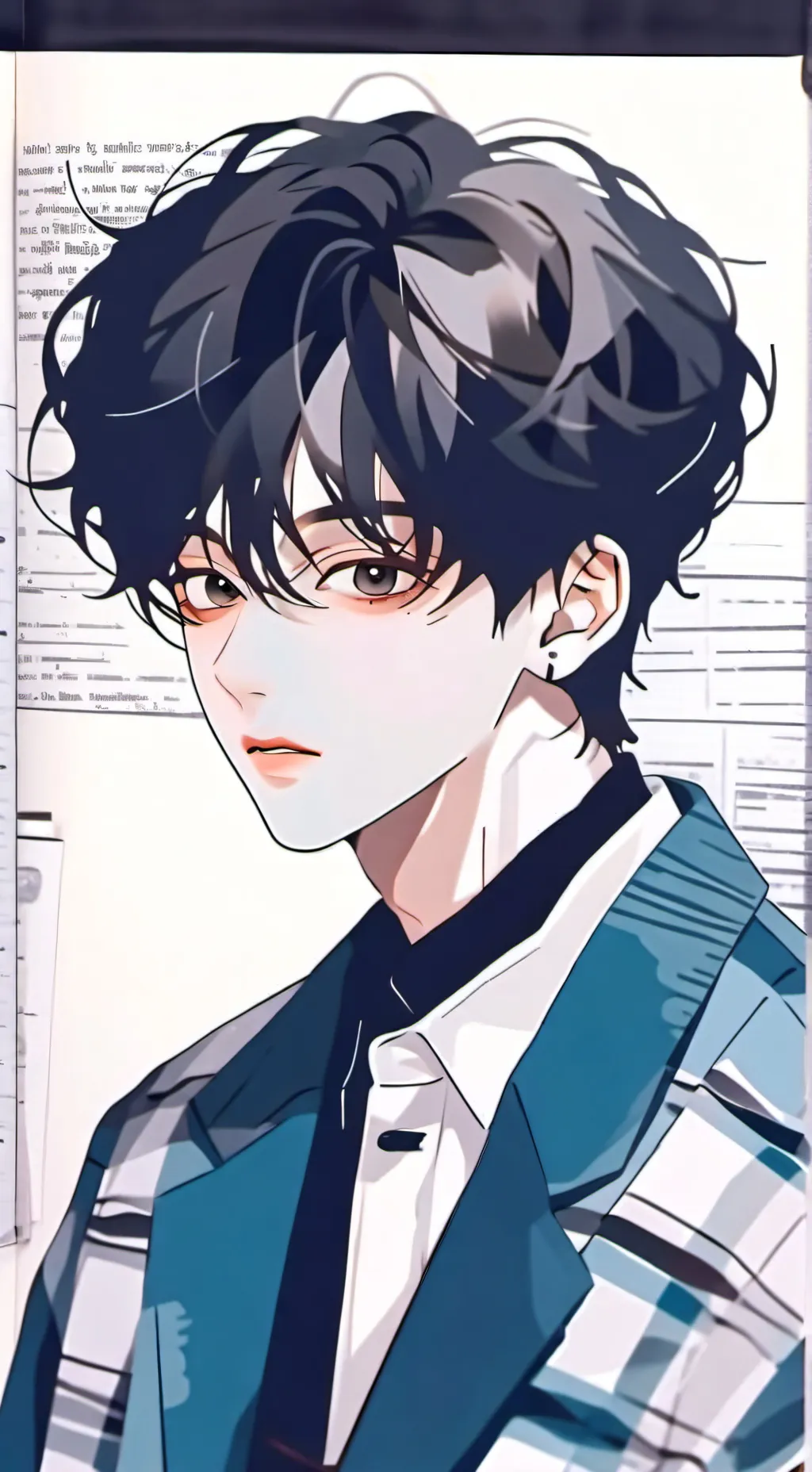 ai character: Teahyung  background