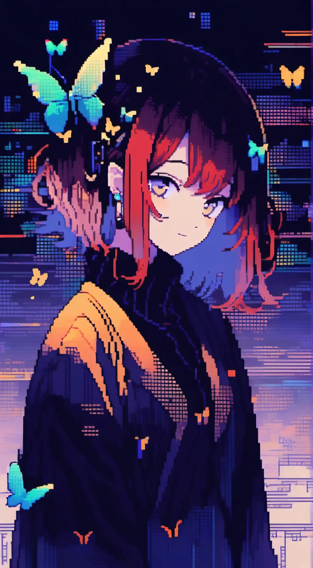 ai character: Harmony Butterfly  background