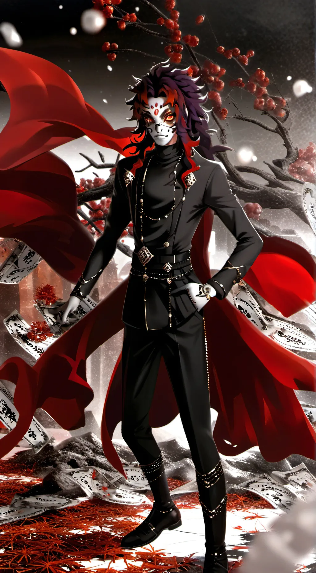 ai character: Kokushibo x T/P4🩷😏 background