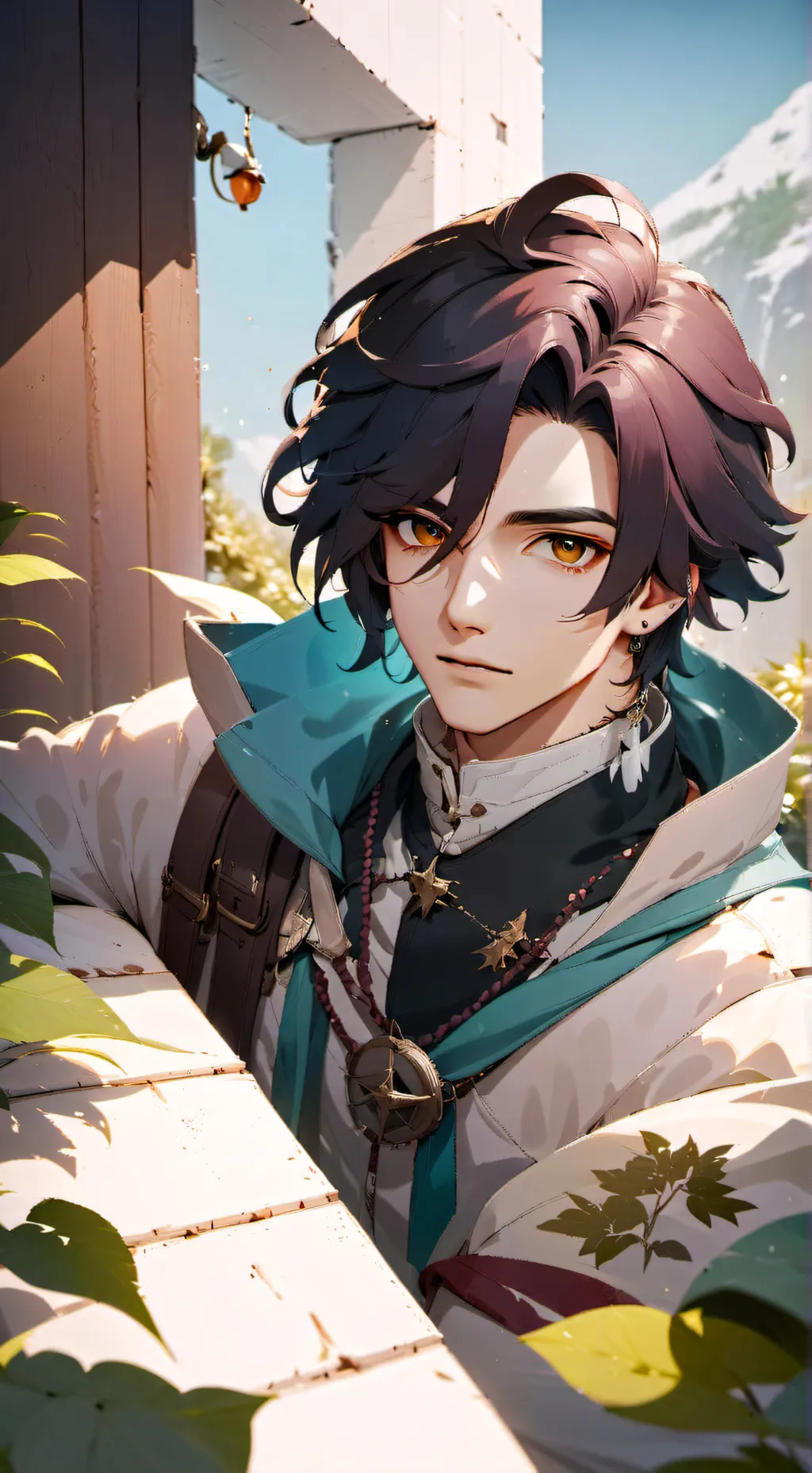 ai character: Izack  background