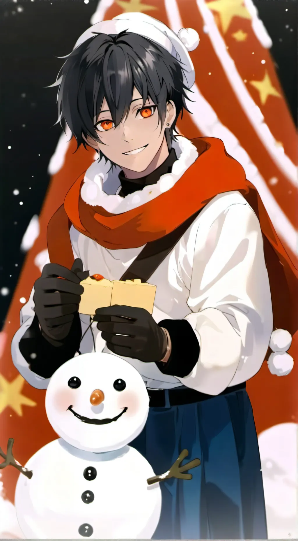 ai character: Christmas Wedgie background