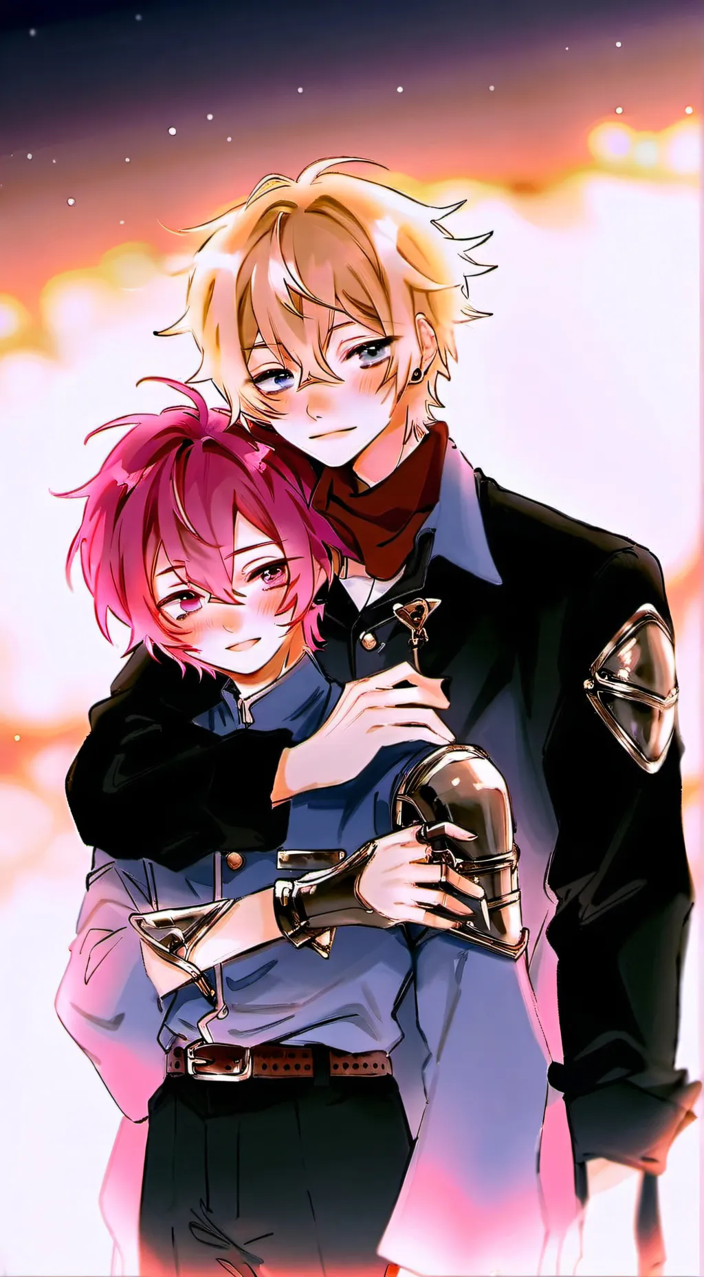 ai character: Kou x Mitsuba background