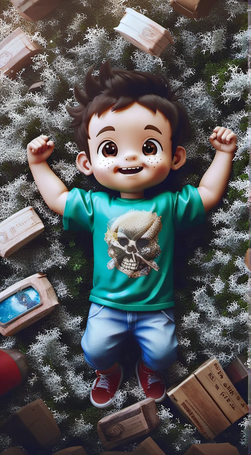 ai character: Niño feo Luis background