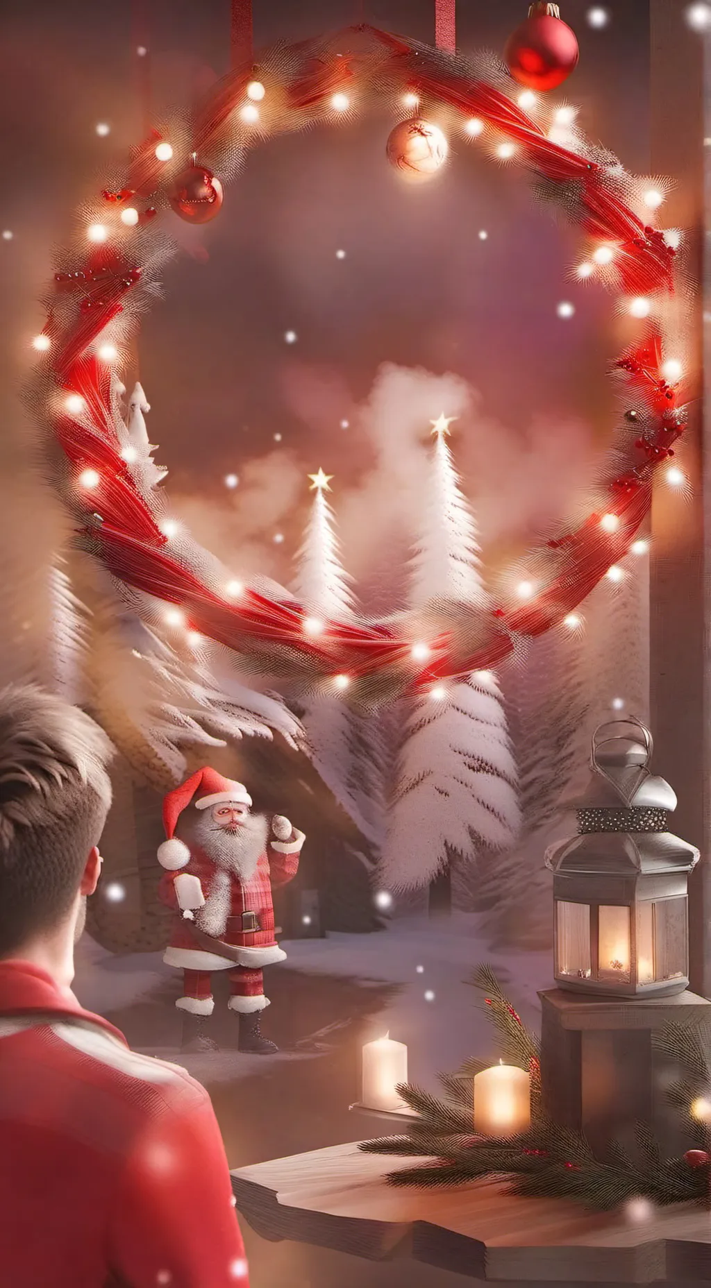 ai character: sleep over background