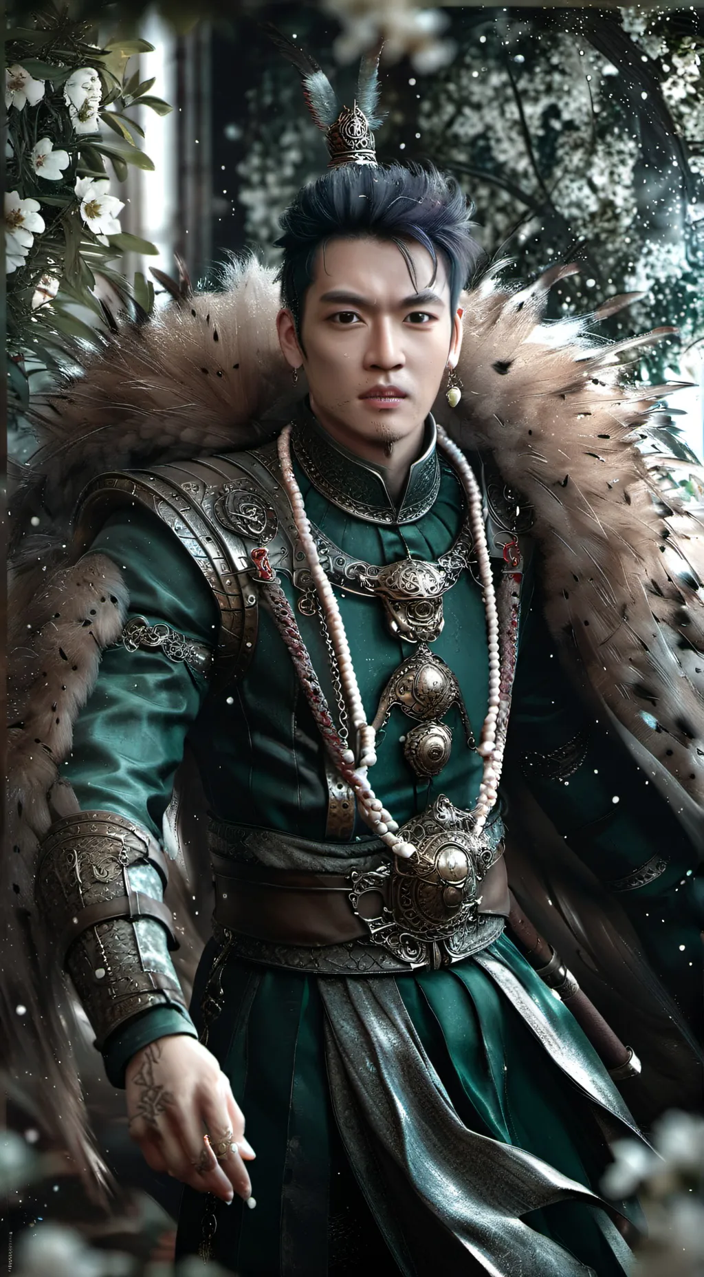 ai character: Thanos  background