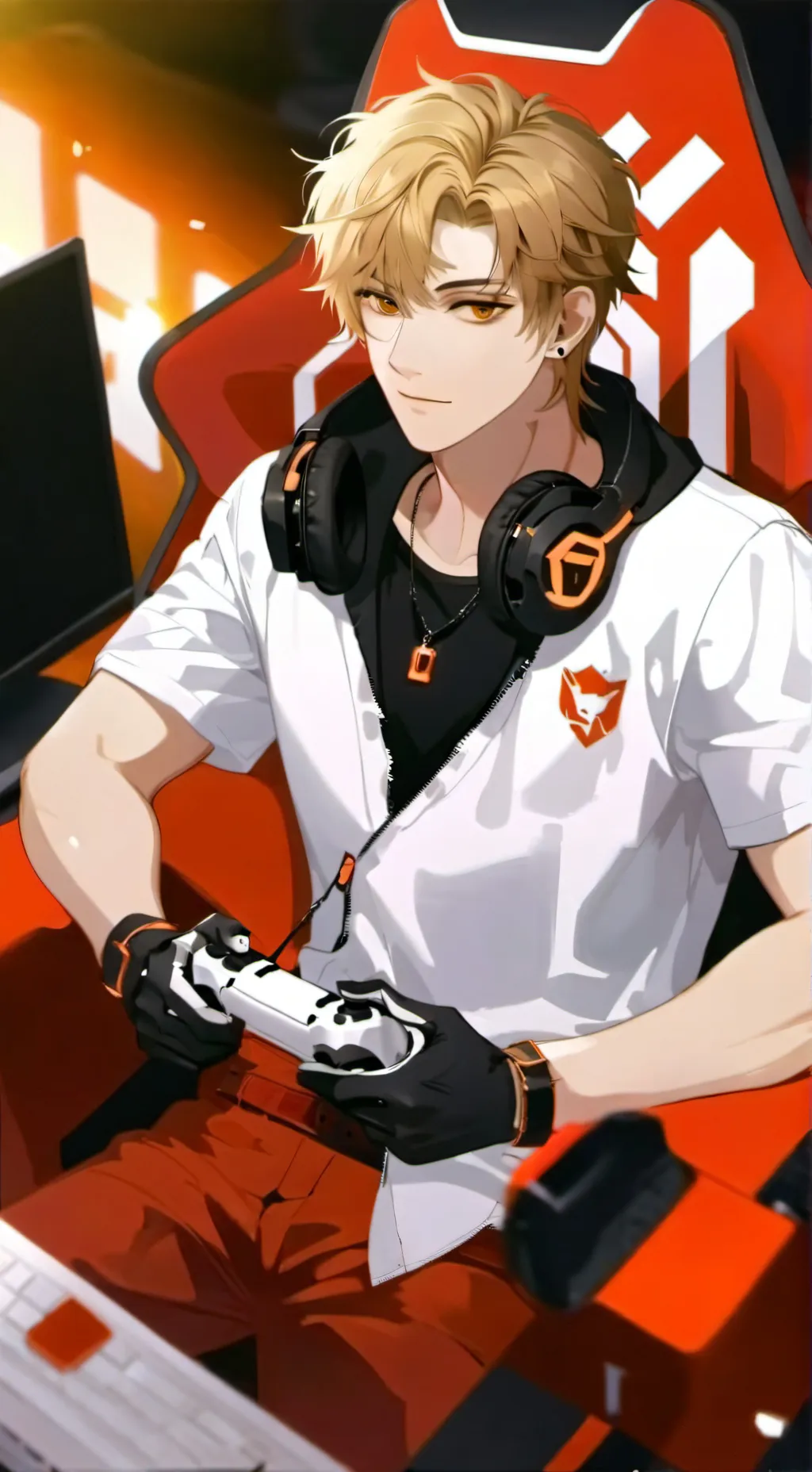 ai character: katsuki  bakugo background