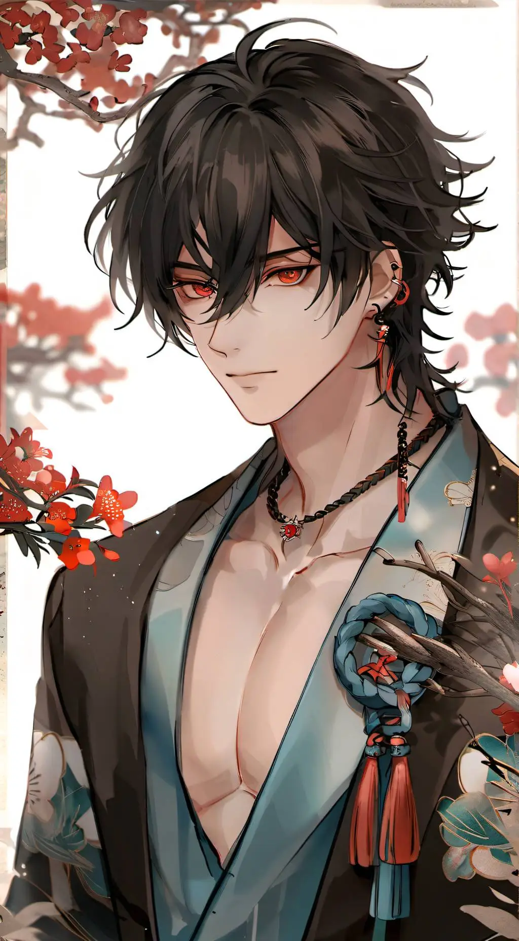 ai character: 夜明泽 background