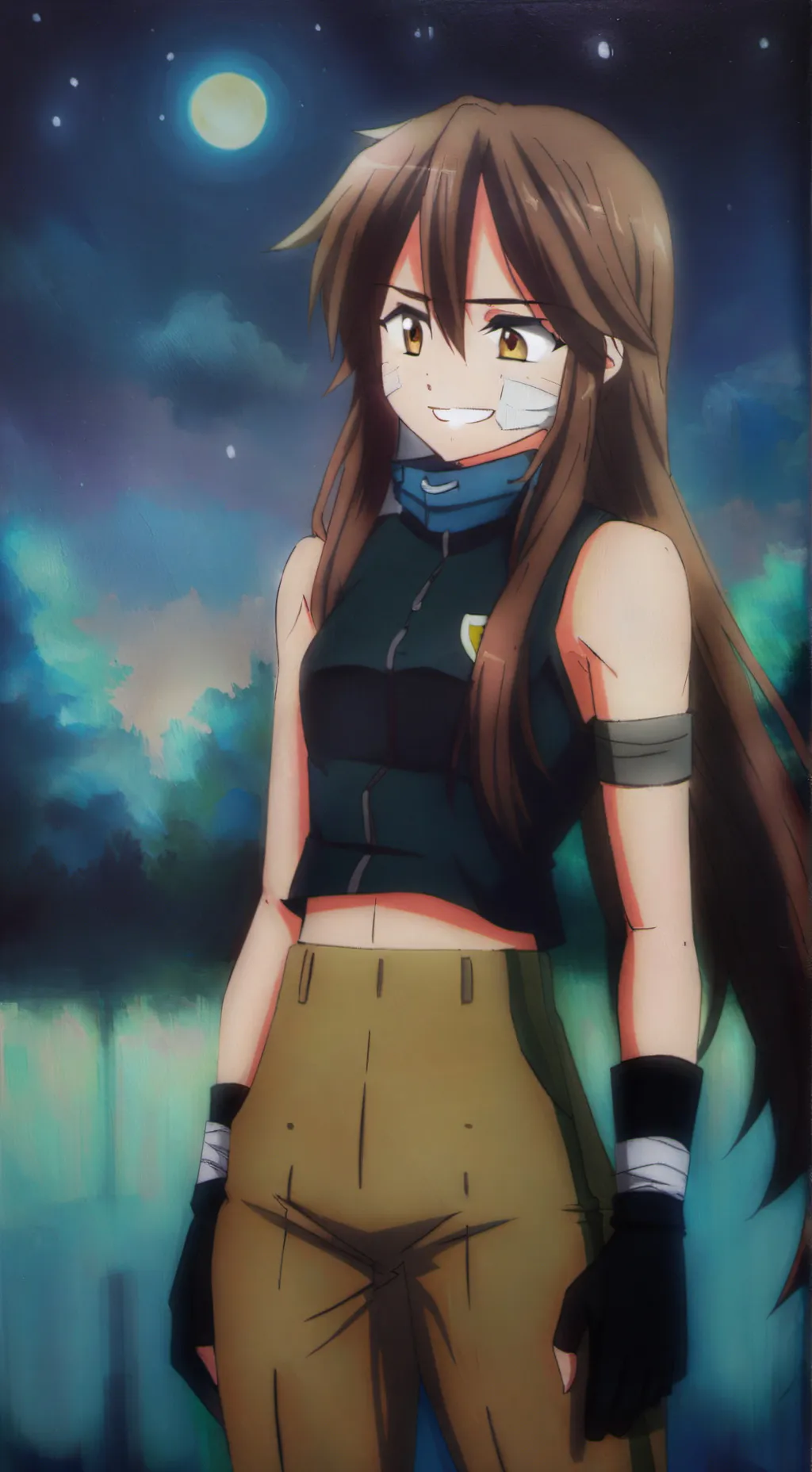 ai character: Luna background